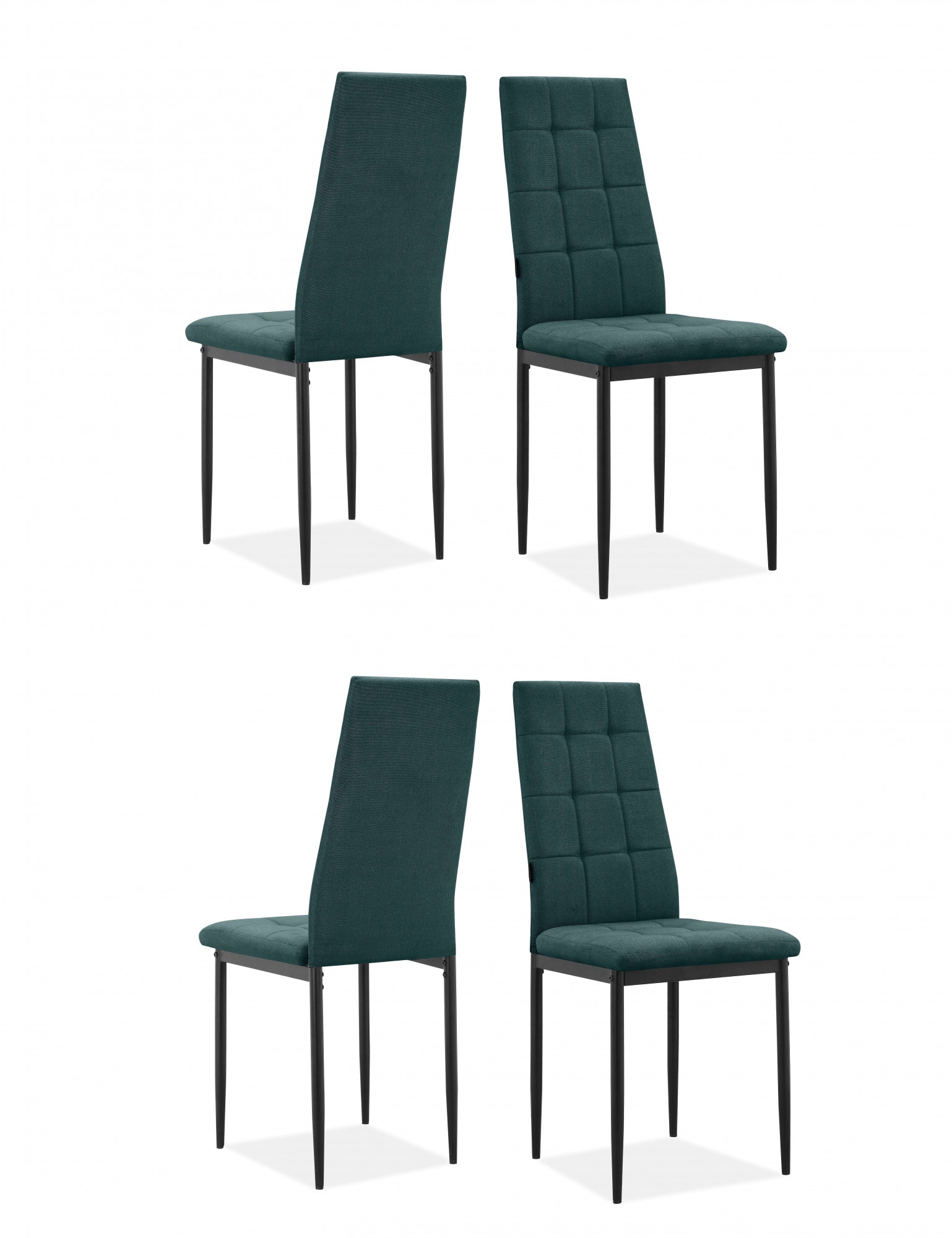 INOSIGN Esszimmerstuhl »Moana«, (Set), 4 St., Webstoff, Mit Steppung