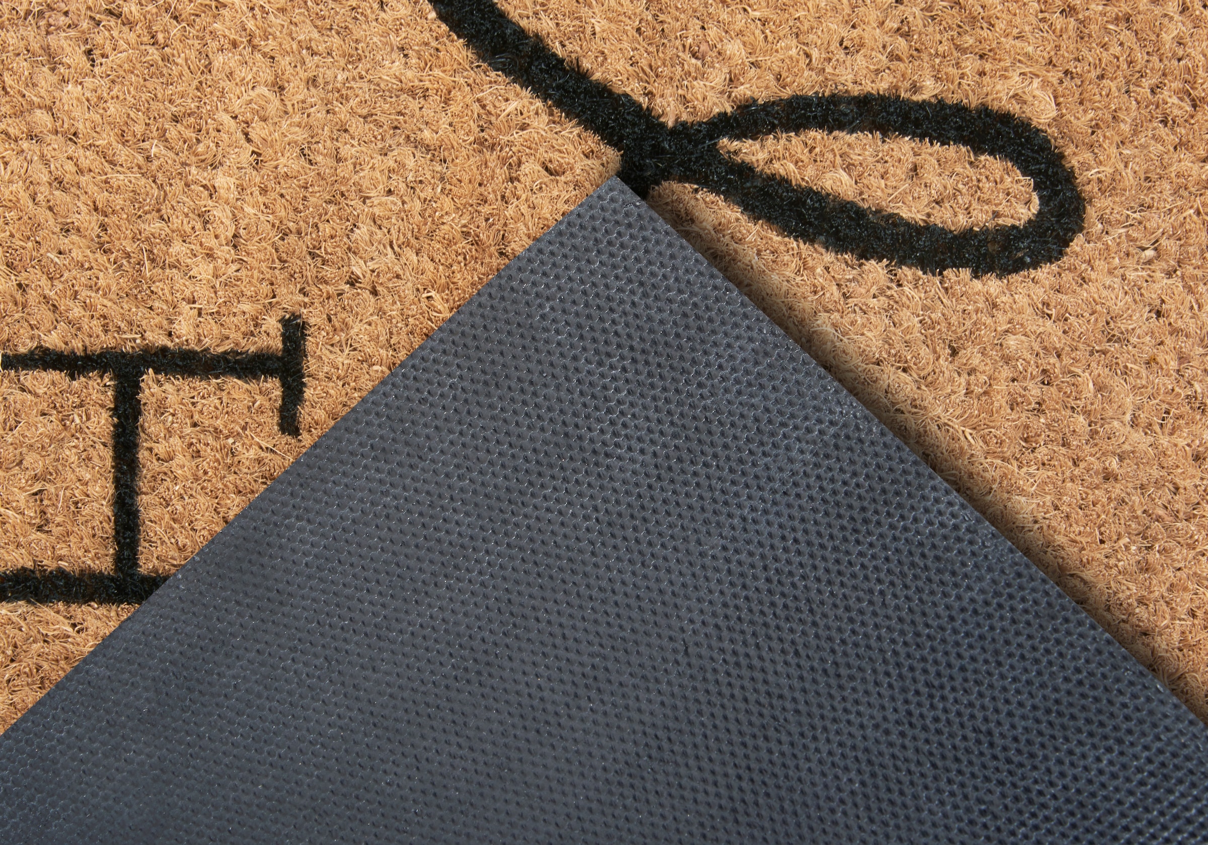 HANSE Home Fußmatte »Mix Mats Kokos Welcome Home, Türmatte«, rechteckig, 15 mm Höhe, Kokos, Schmutzfangmatte, Outdoor, Rutschfest, Innen, Kokosmatte, Flur
