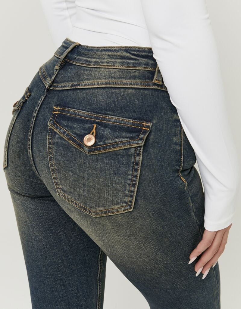 Tally Weijl Bootcut-Jeans »SPADEBOOTY« Baumwollmischung, Mid Waist