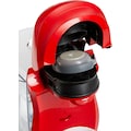 TASSIMO Kapselmaschine »HAPPY TAS1006«, 1400 W, vollautomatisch, über 70 Getränke, geeignet für alle Tassen, platzsparend, rot/weiß