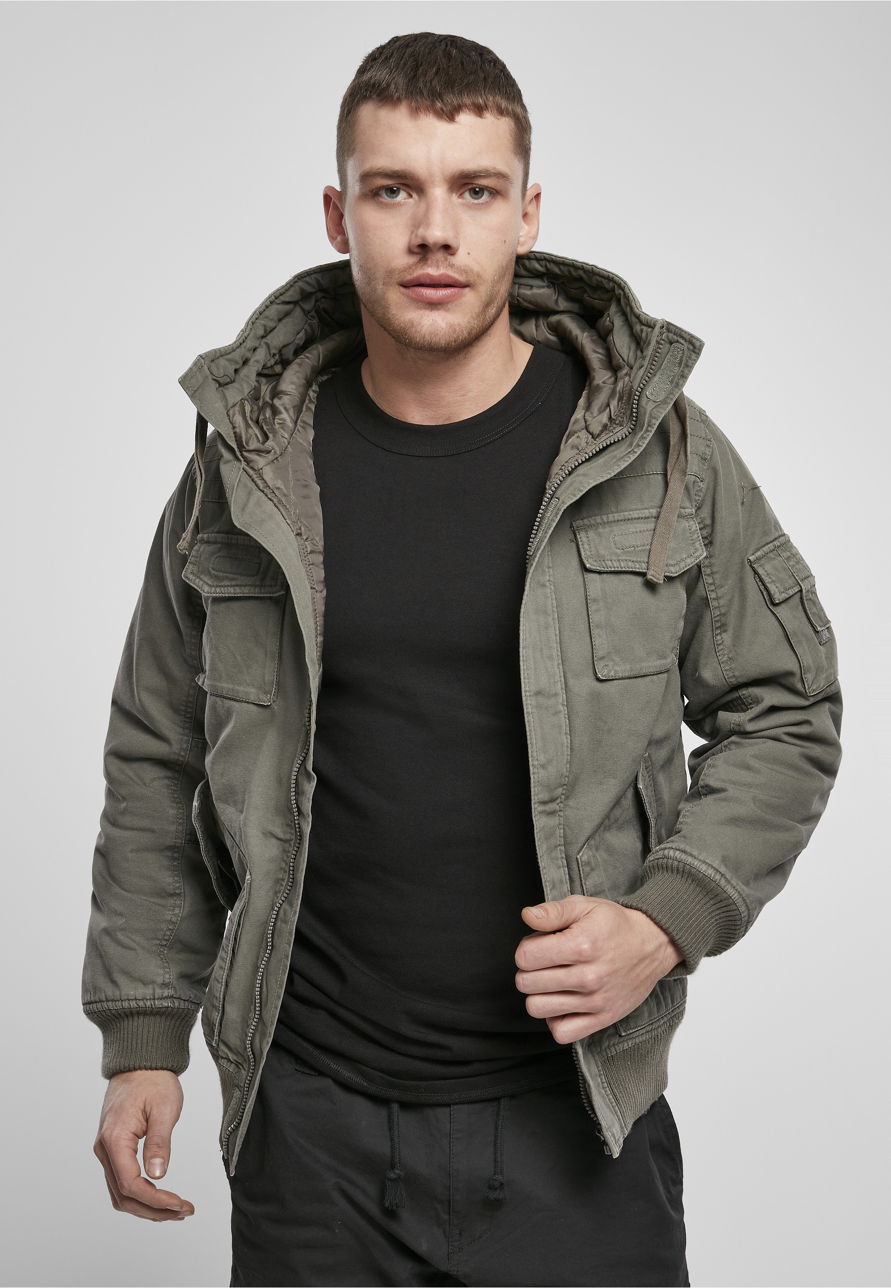 Brandit Winterjacke »Brandit Herren Bronx Winter Jacket« 1 Stk. tlg. mit Kapuze