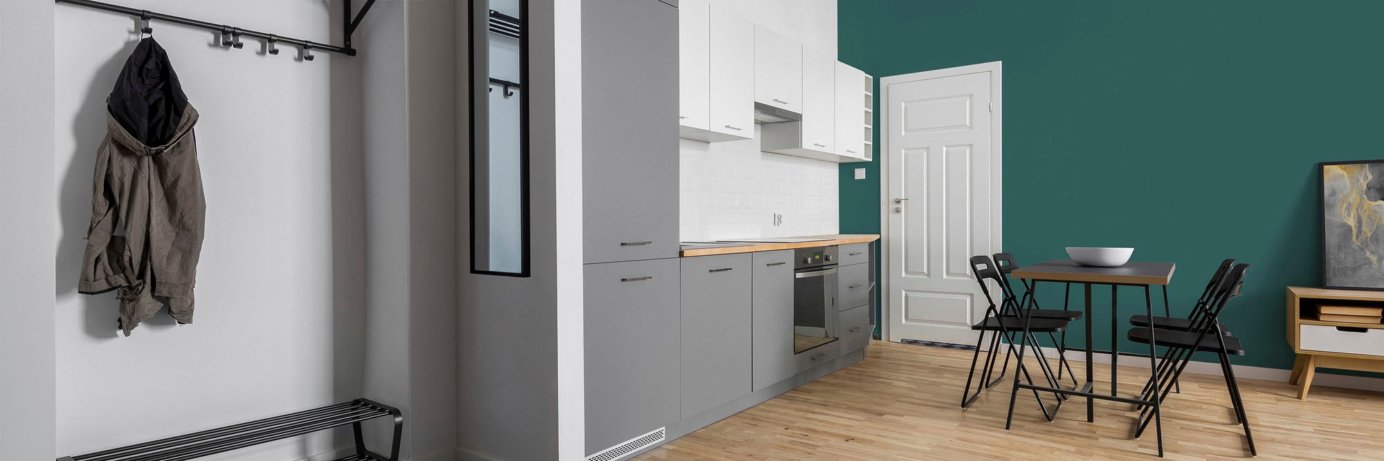 A.S. Création Wandfarbe »Premium Innenwandfarbe PURO Tuchmatt emerald green« ideal für Wohnzimmer, Schlafzimmer, Flur und Küche, Farbwelt Grün