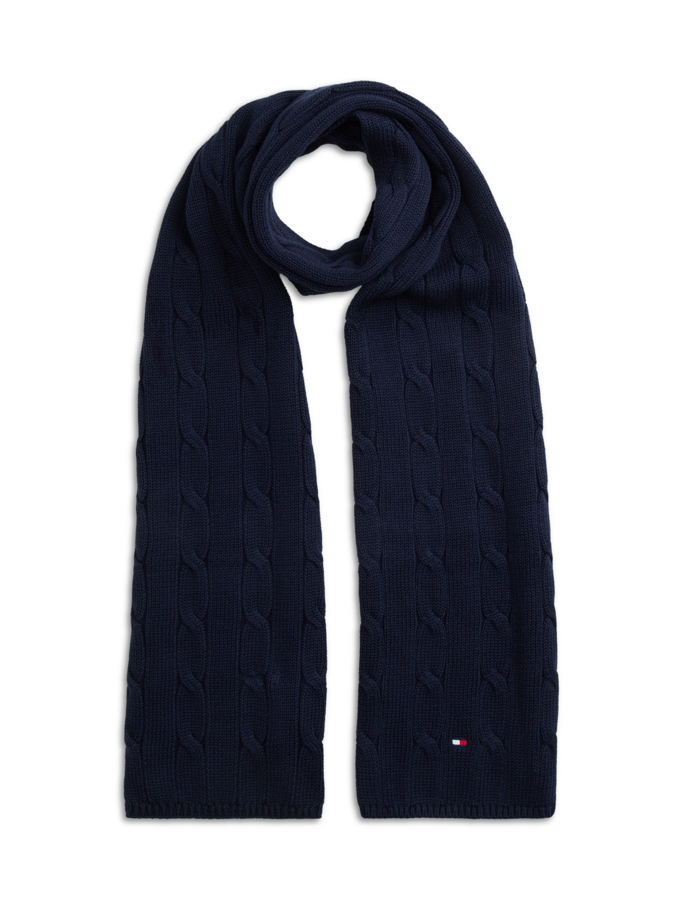 Tommy Hilfiger Strickschal »ESSENTIAL CABLE SCARF« Regular fit mit Zopfstrickmuster