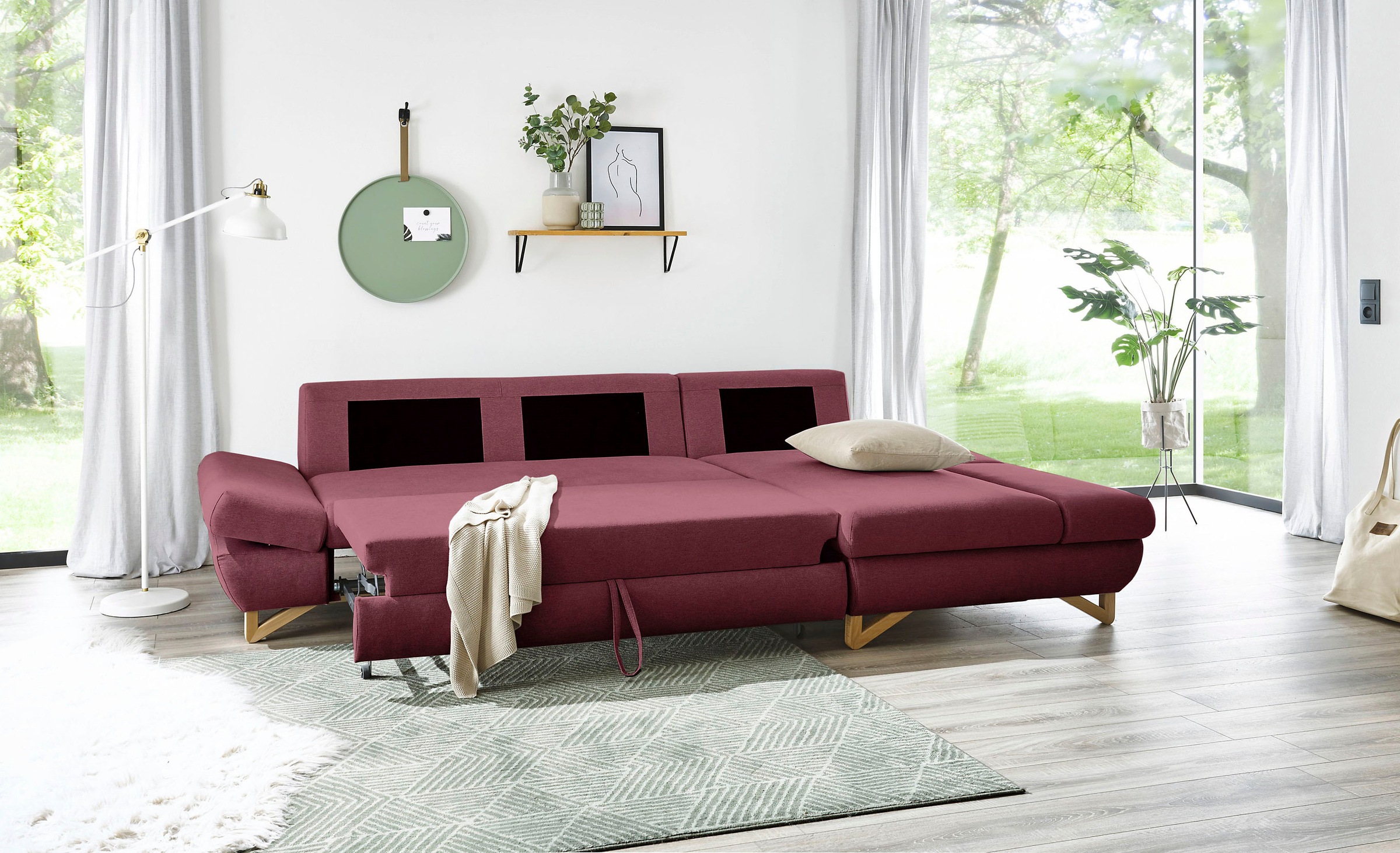 INOSIGN Schlafsofa »City/Giron«, komfortable Bettfunktion (Liegefläche 245 x 138 cm), sowie Bettkasten