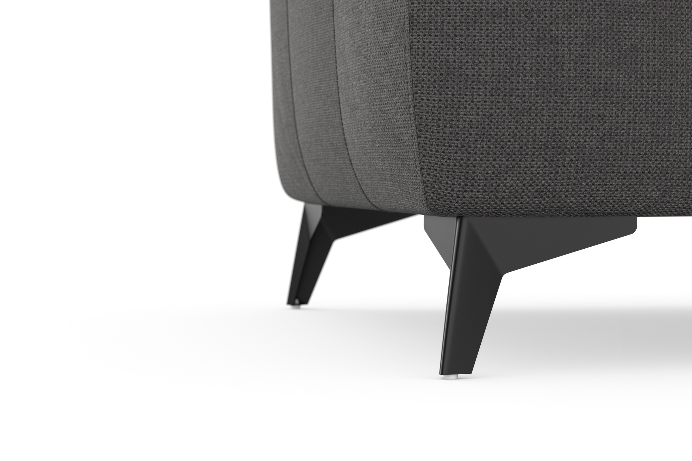 sit&more Ecksofa »Sinatra L-Form«, optinal mit Kopfteilverstellung und Armteilfunktion, Metallfüße