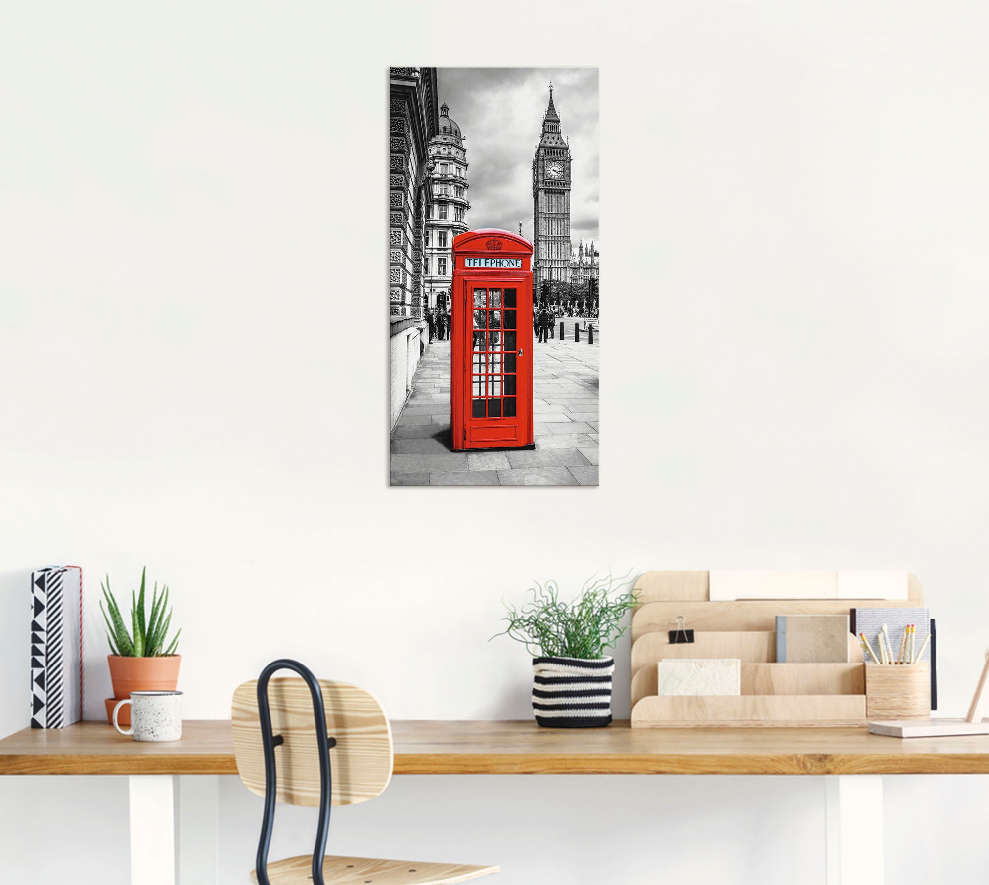Artland Wandbild »London Telefonzelle«, Architektonische Elemente, (1 St.), günstig online kaufen