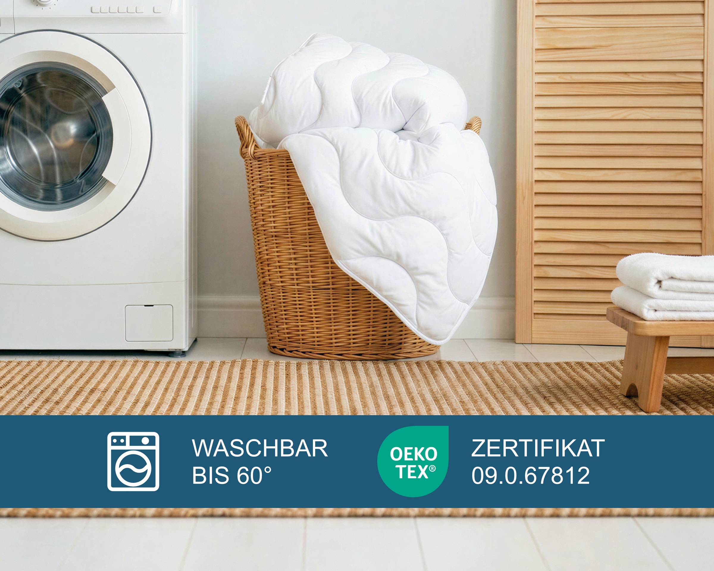 OTTO home Microfaserbettdecke »Mailo Bettdecke 135x200 cm, 155x220 cm« leicht Füllung Polyester 1 Stk. tlg. Sommer, Winter, Decke, kuschelweicher Microfaser-Feinbatist Bezug