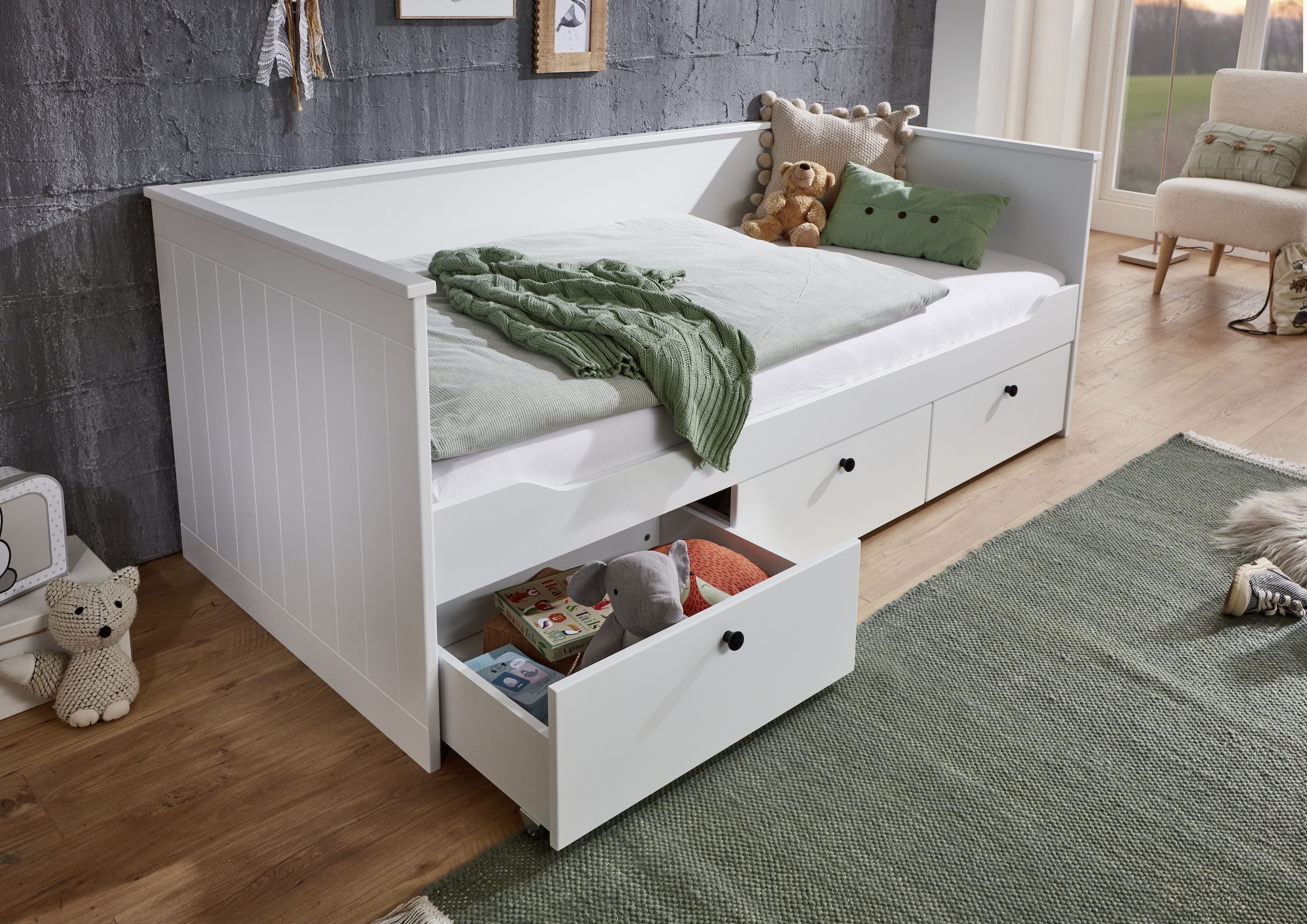 Relita Einzelbett wahlweise mit o. ohne Lattenrost und Federkern- o. Kaltschaum-Matratze