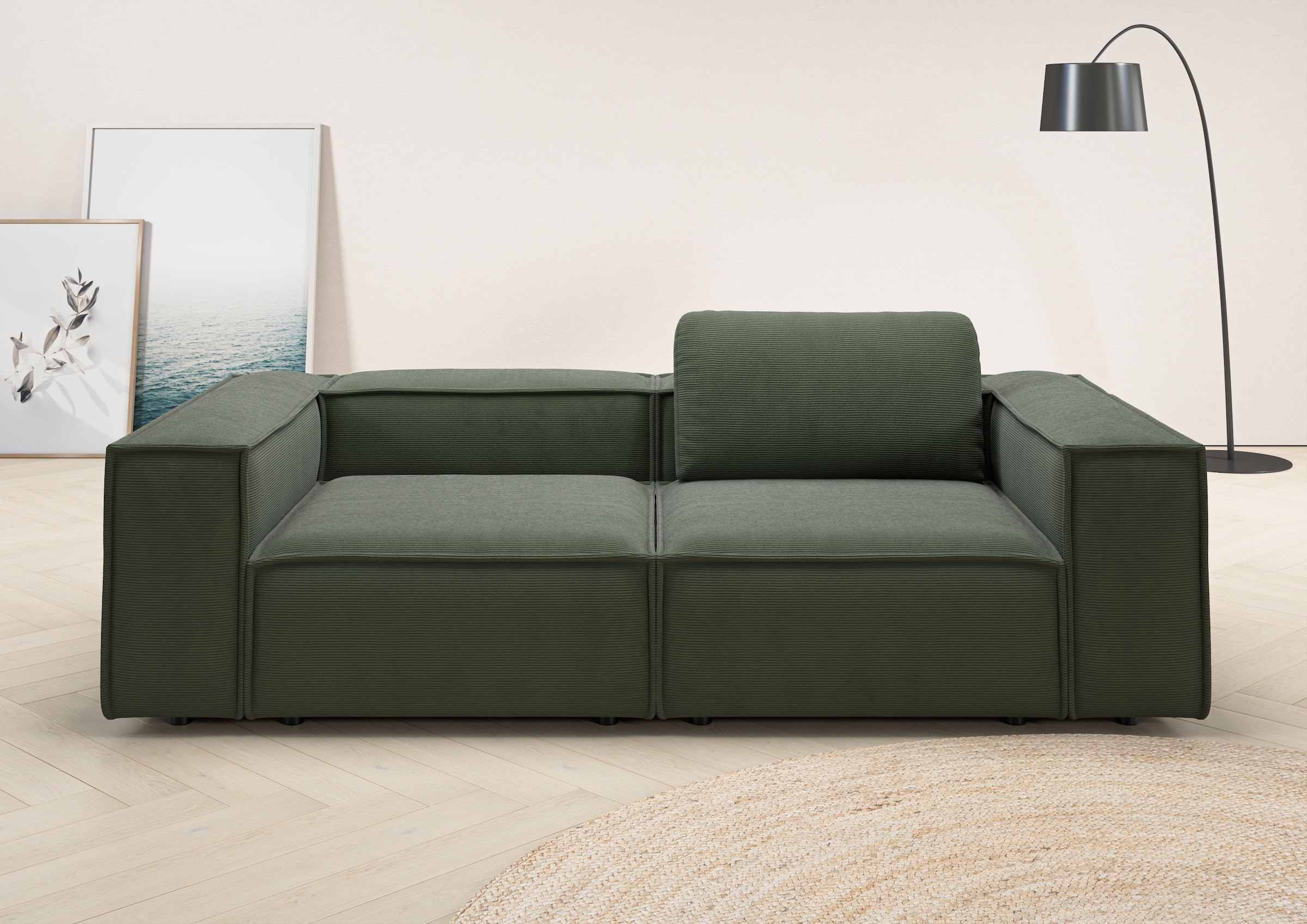 Home affaire 2-Sitzer »Watertown, modernes Sofa 246 cm breit, auch in Feinc günstig online kaufen