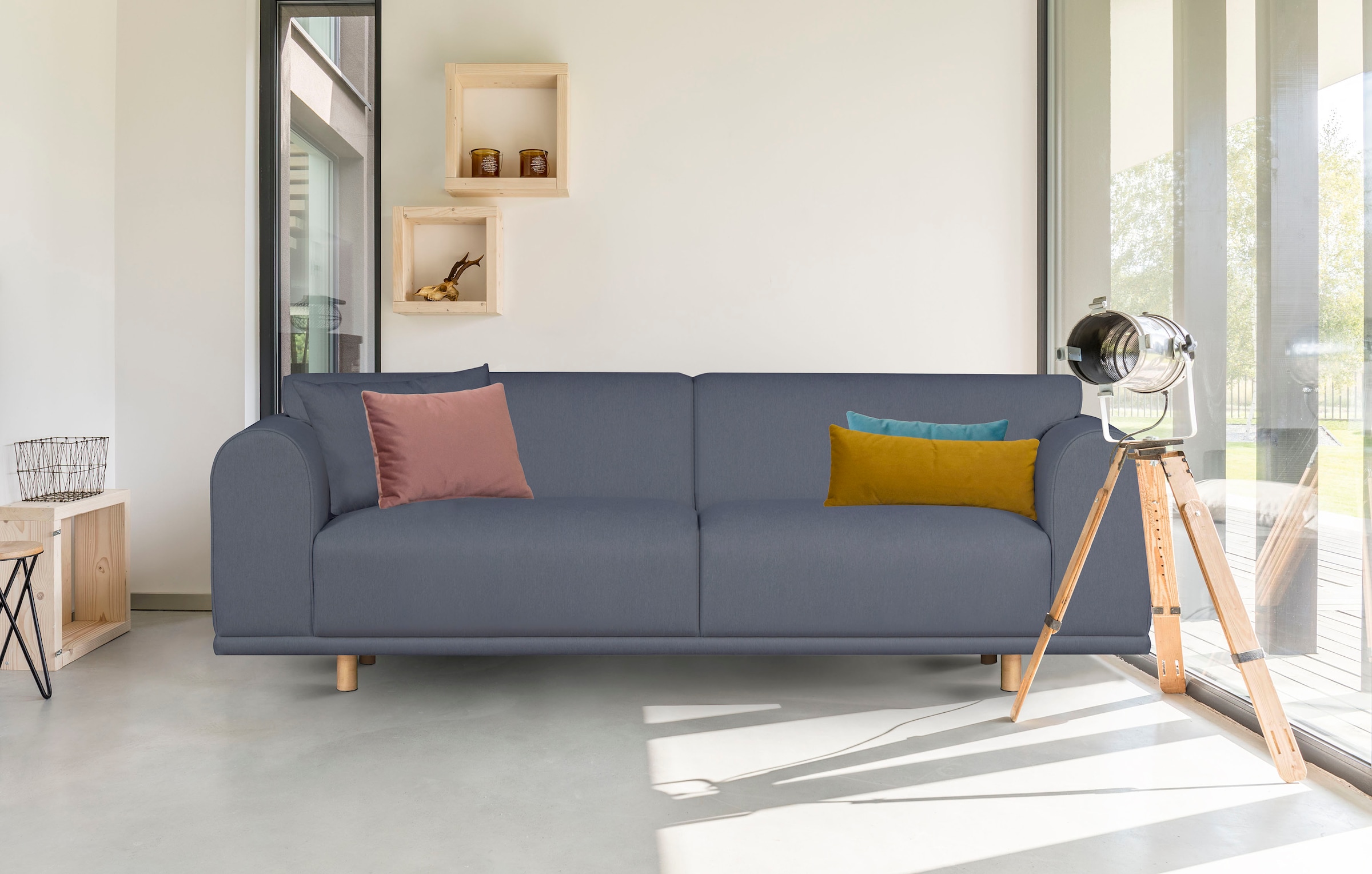 OTTO home 3-Sitzer »Maroon« in skandinavischem Design, mit losen Kissen günstig online kaufen