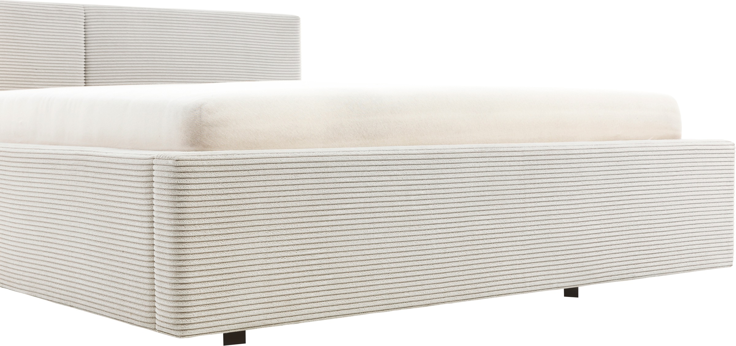 meise.möbel Polsterbett »Cube wahlweise mit Matratze und Bettkasten«, extra flaches Kopfteil, erhältlich in den Breiten 140cm, 160cm & 180cm
