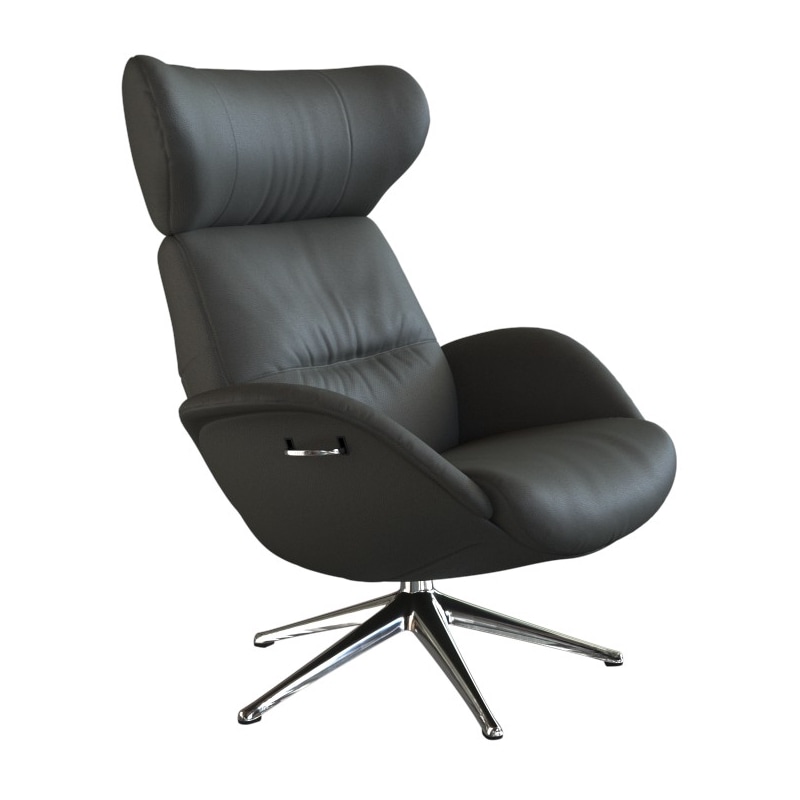 FLEXLUX Relaxsessel »More, Funktionsessel, Polstersessel, Armlehnensessel, TV-Fernsehsessel«, Premium Komfort, Rücken- und Kopfteilverstellung, Drehbar, Fuß Alu