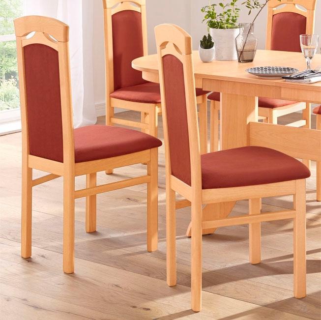 Home affaire Esszimmerstuhl »Anthony«, (Set), 2 St., Microfaser, Holzstuhl günstig online kaufen
