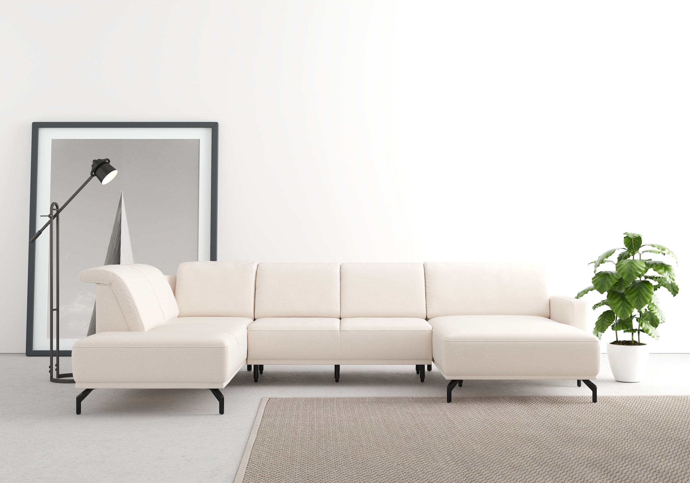 sit&more Wohnlandschaft »Bailando U-Form« wahlweise mit Kopfteilverstellung günstig online kaufen