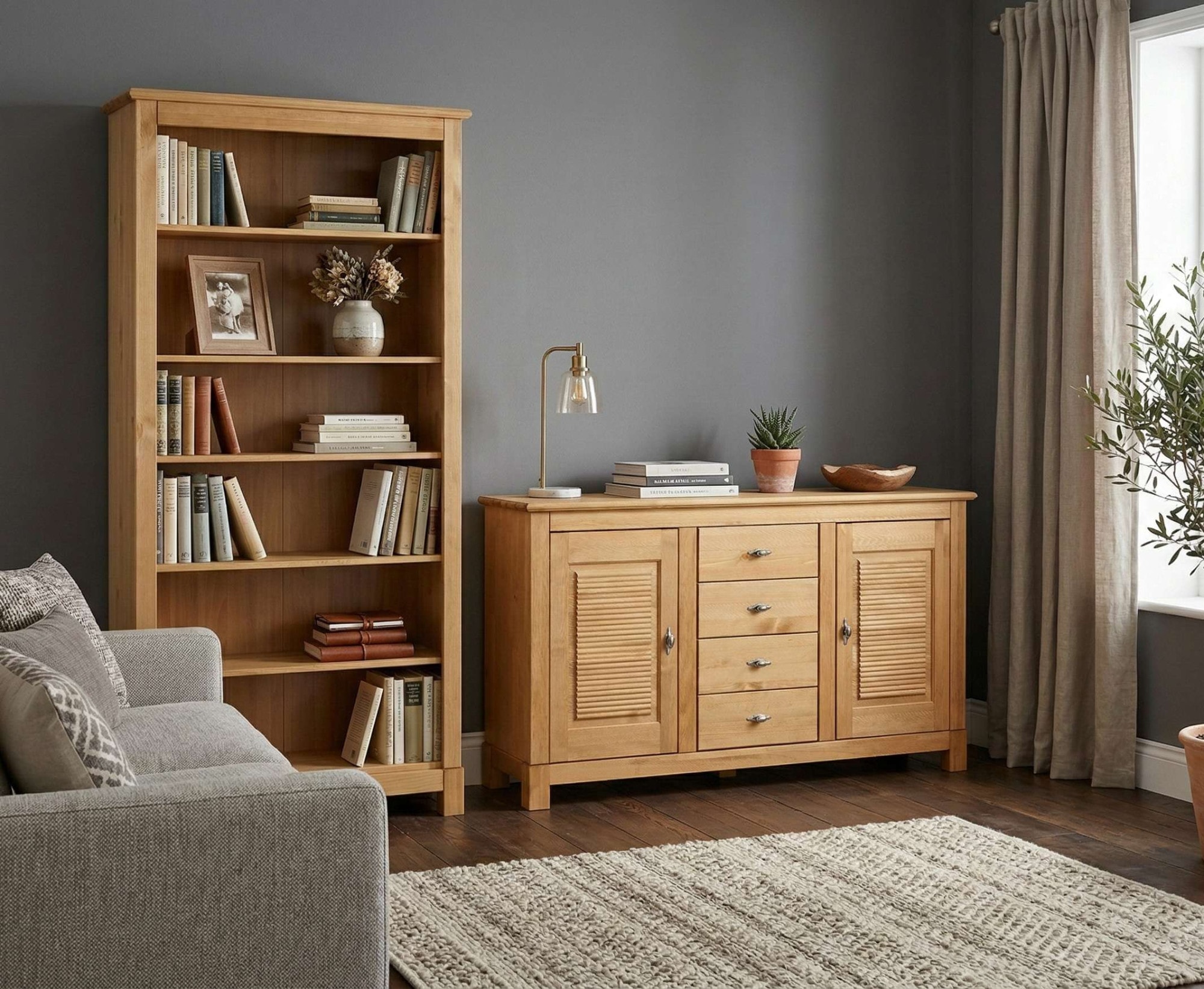 OTTO home Bücherregal »Rauna« aus massiver Kiefer, Breite 96 cm, FSC® zertifiziert