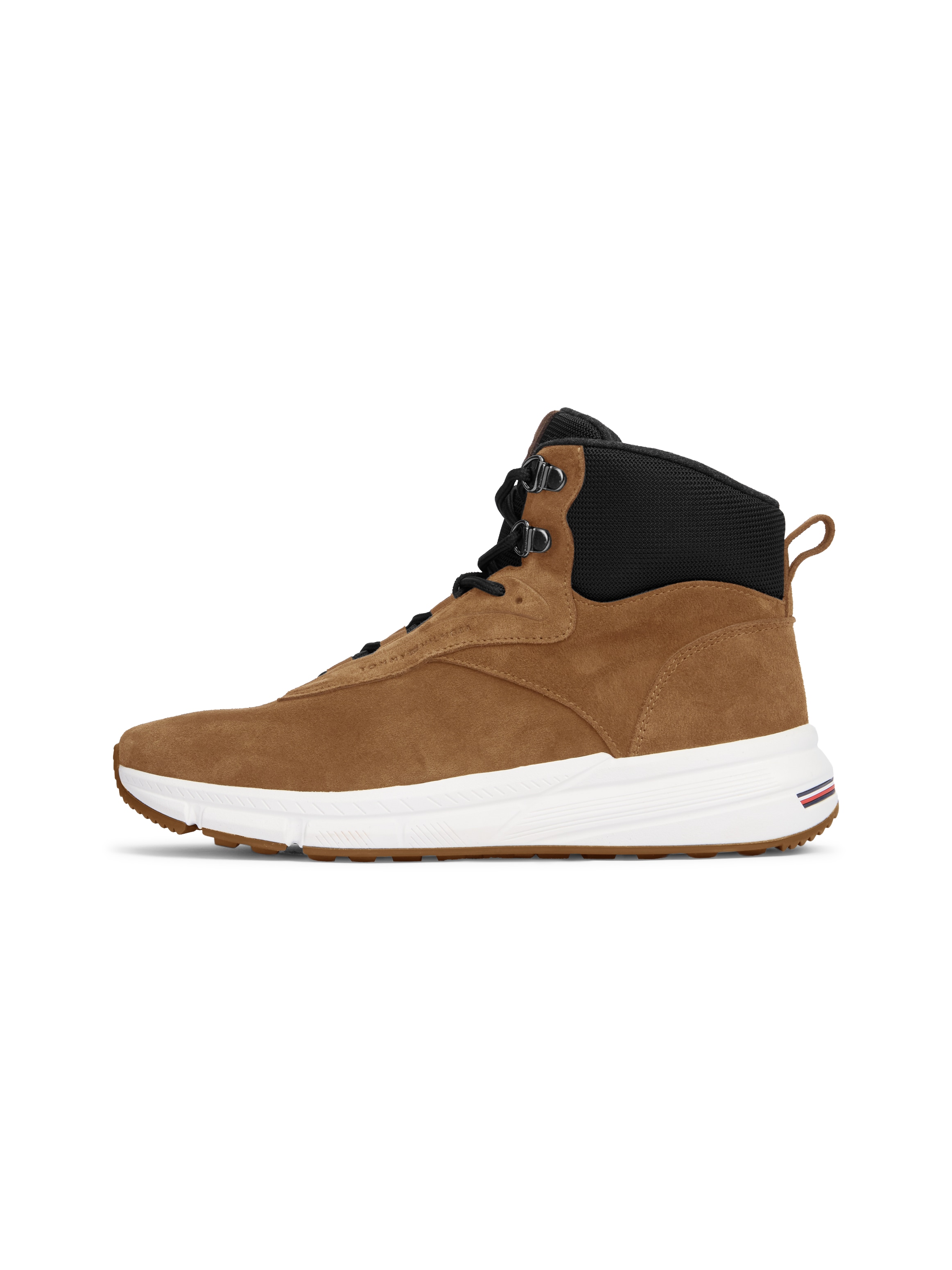 Tommy Hilfiger Schnürboots »HILFIGER SDE WARM HYBRID CHUKKA«  High Top-Sneaker, Herbstboots mit Ösen und Kontrastbesatz