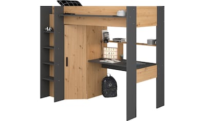 Parisot Hochbett »Heavy«, mit integrierten Kleiderschrank, Schreibtisch und Leiter,... kaufen