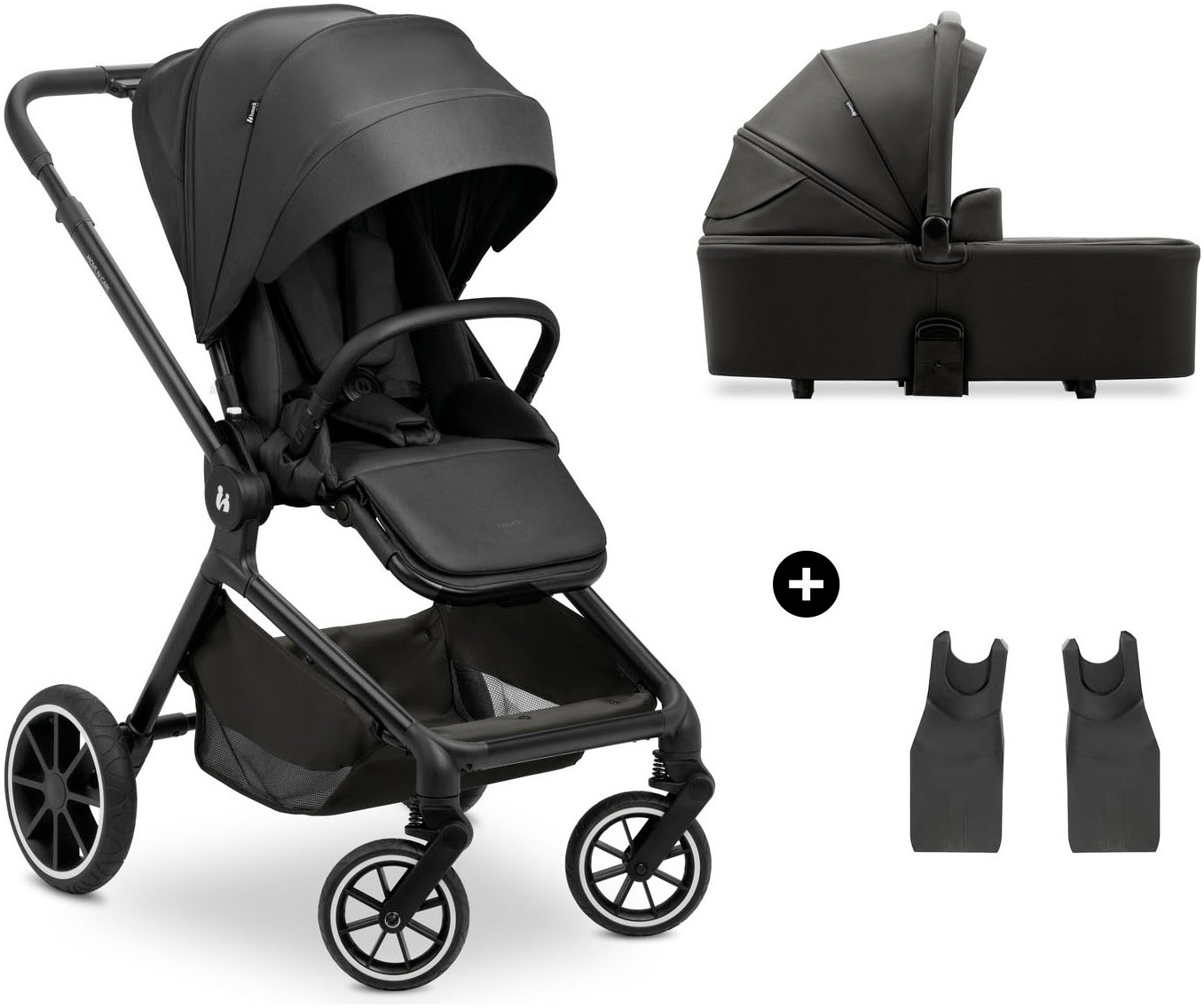 HAUCK Kombi-Kinderwagen »Move N Care Set« 22 kg belastbar bis 22 kg black