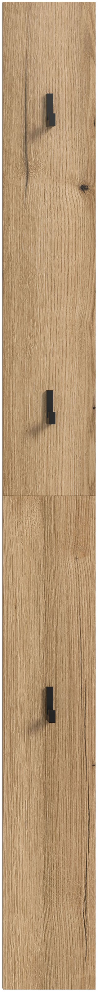 INOSIGN Garderobenpaneel 1 Stk. tlg. Oran, Evoke Oak, Garderobenpaneel mit drei Haken, Flurgarderobe