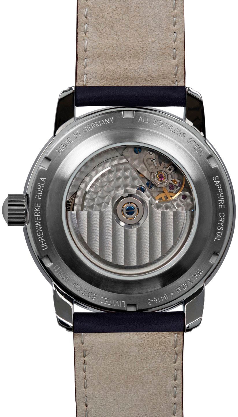 ZEPPELIN Automatikuhr »Atlantic Automatic Power Reserve ETA A07«, Armbanduhr, Herren, Datum, Saphirglas, Lederarmband, Made in Germany