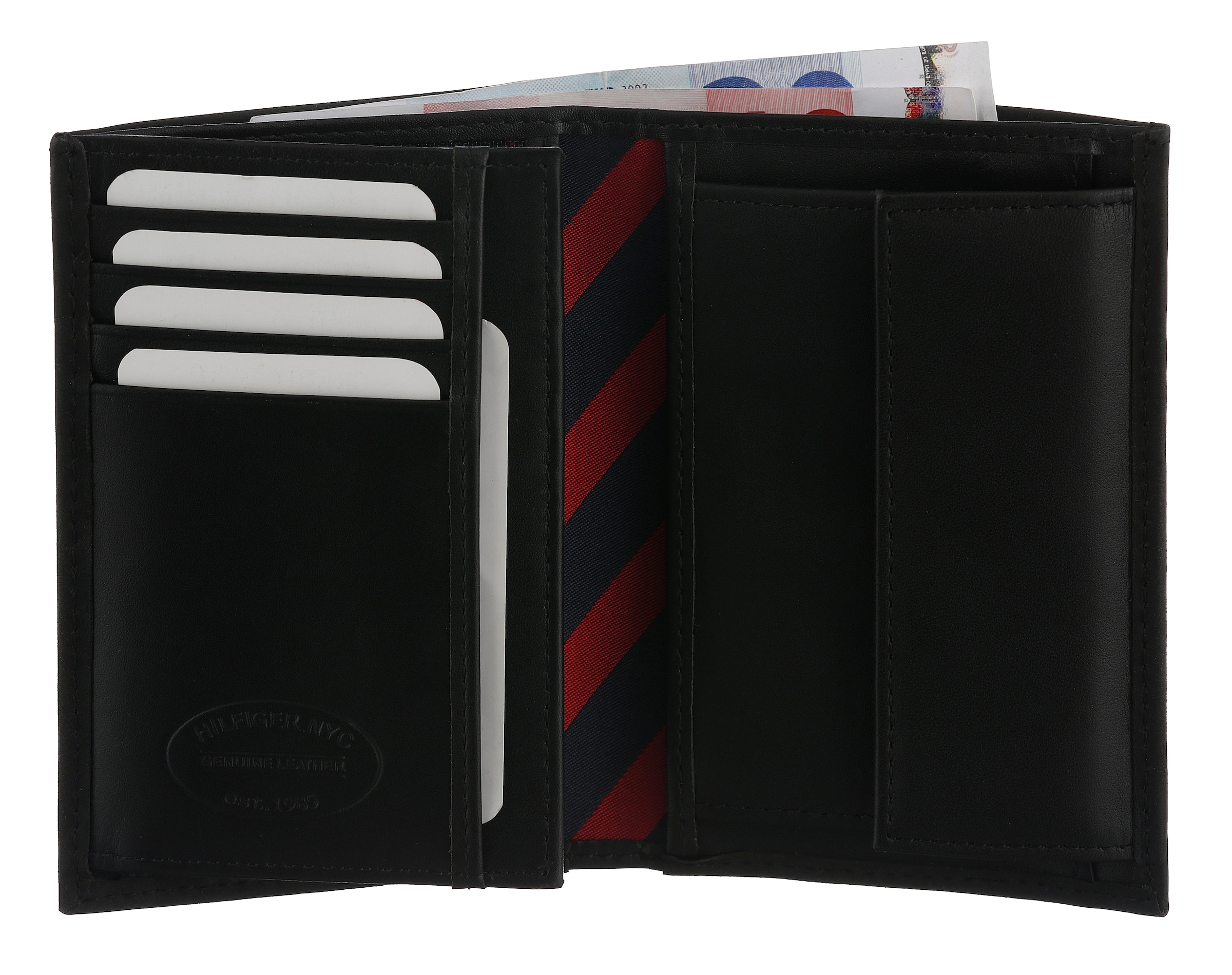 Tommy Hilfiger Geldbörse »JOHNSON N/S WALLET W/COIN POCKET« aus echtem Leder im Hochformat