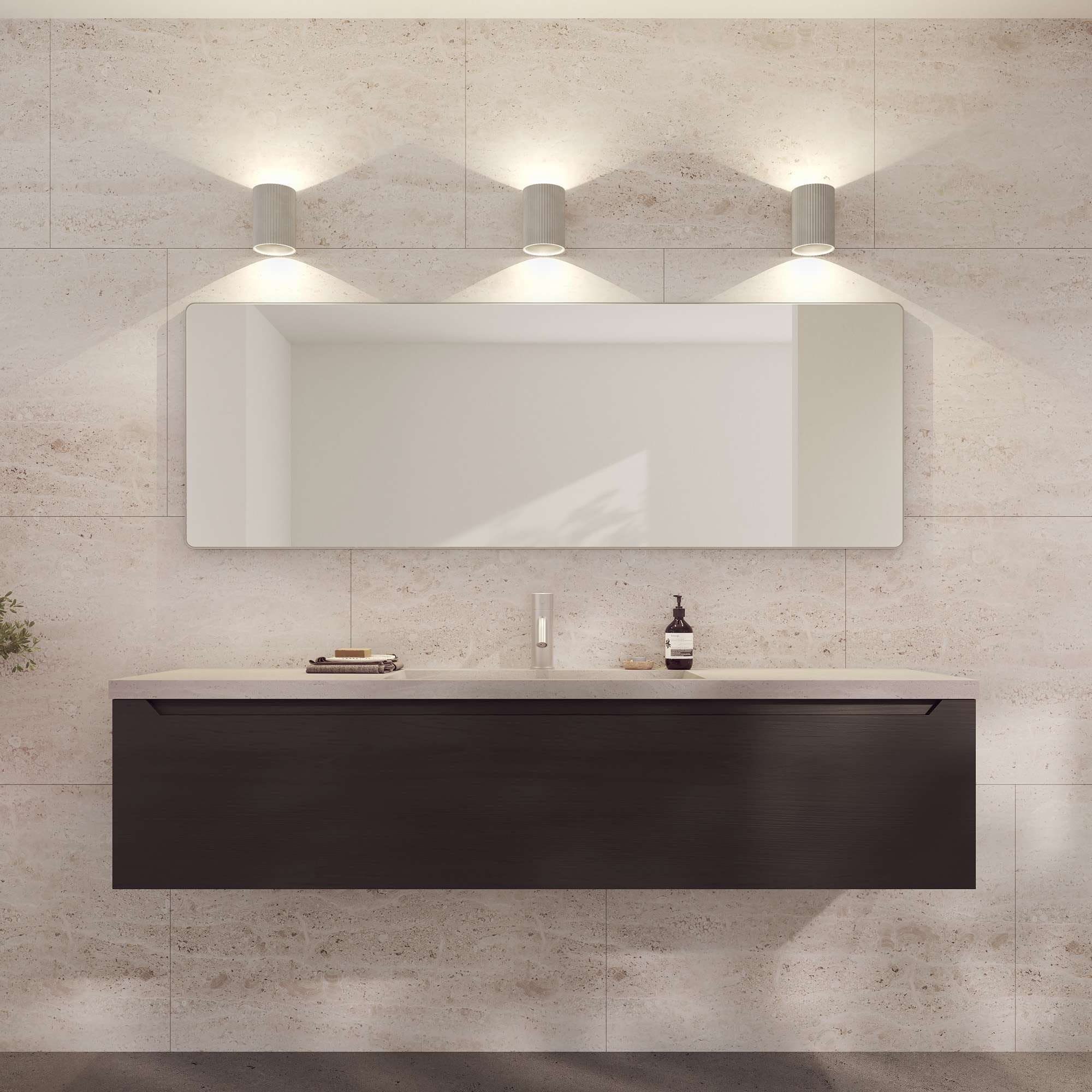 Loevschall Wandleuchte »Sekvens, Modern Wandlampe, Auf-/Ablicht, Dänisches Design«, IP 54 Wasserdicht, Modern design