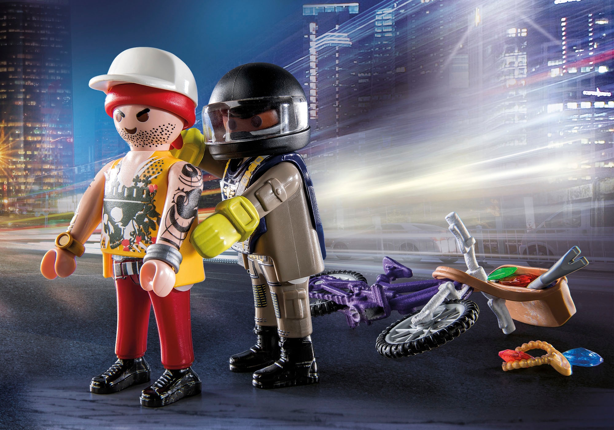 Playmobil® Konstruktions-Spielset »Starter Pack, SEK und Juwelendieb (71255), My Action Heroes«, (27 St.), Made in Europe
