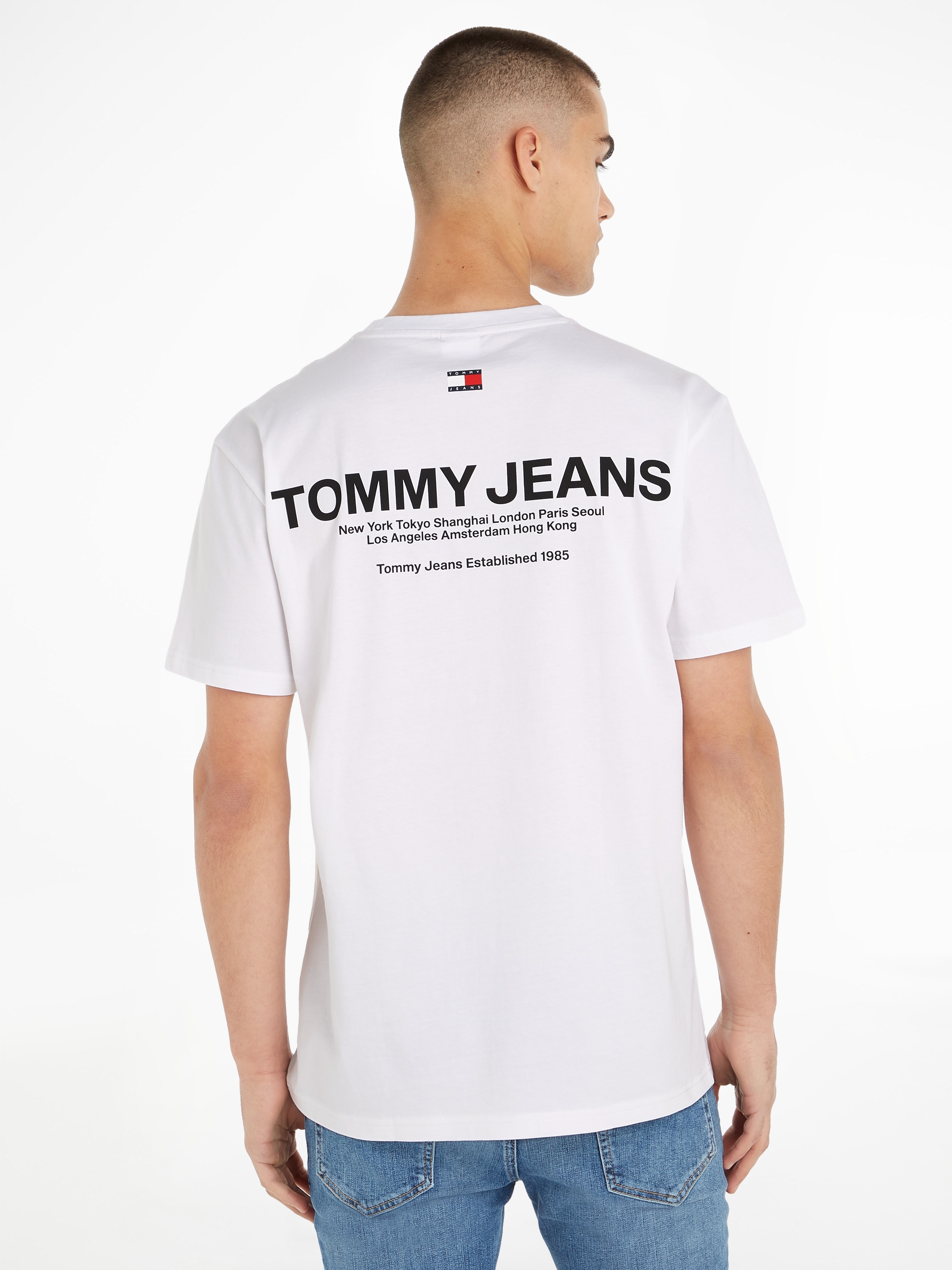 online T-Shirt CLSC LINEAR Jeans PRINT TEE« Tommy »TJM kaufen BACK