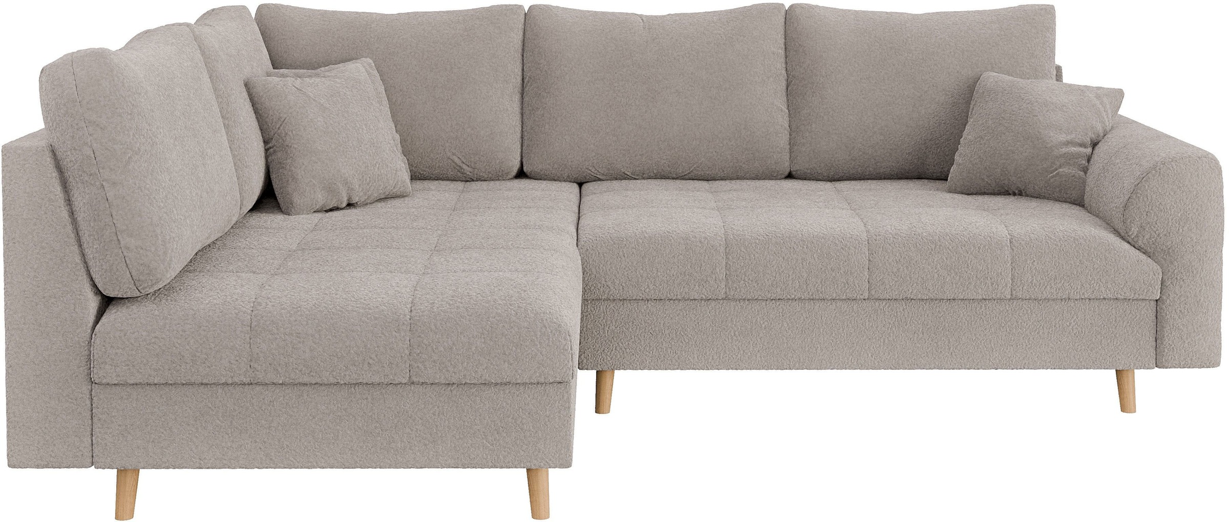 Home affaire Ecksofa »CHARRE L-Form mit Ottomane, Maße B/T/H: 231/161/81 cm günstig online kaufen