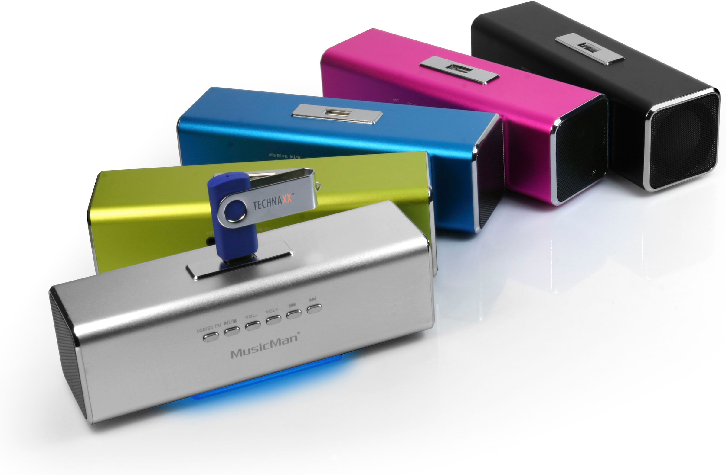 Technaxx Portable-Lautsprecher »MusicMan MA  Soundstation« 2.0 ( USB-Wiedergabe 6 W)