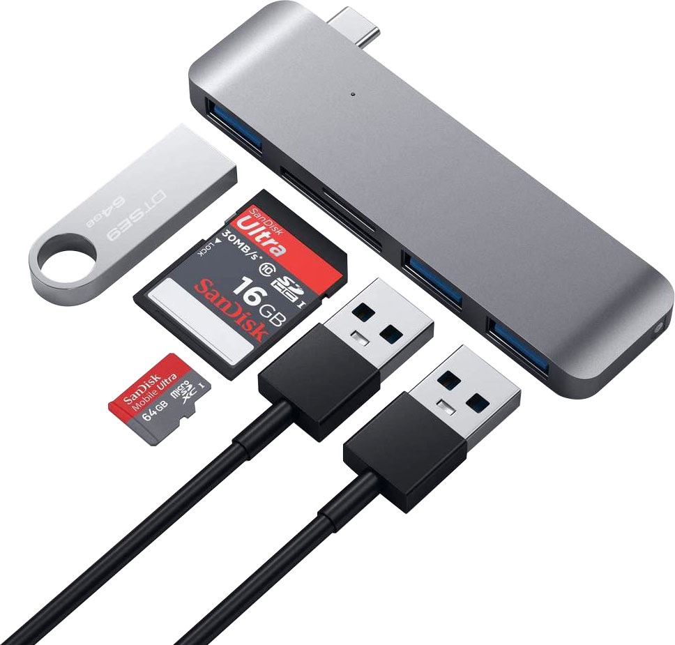 Satechi Adapter »Type-C USB 3.0 3-In-1 Combo Hub«