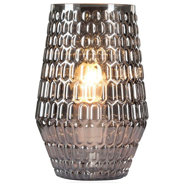 Pauleen Tischleuchte »Crystal Sparkle«, 1 flammig-flammig, E14, Grau, Glas  auf Raten kaufen