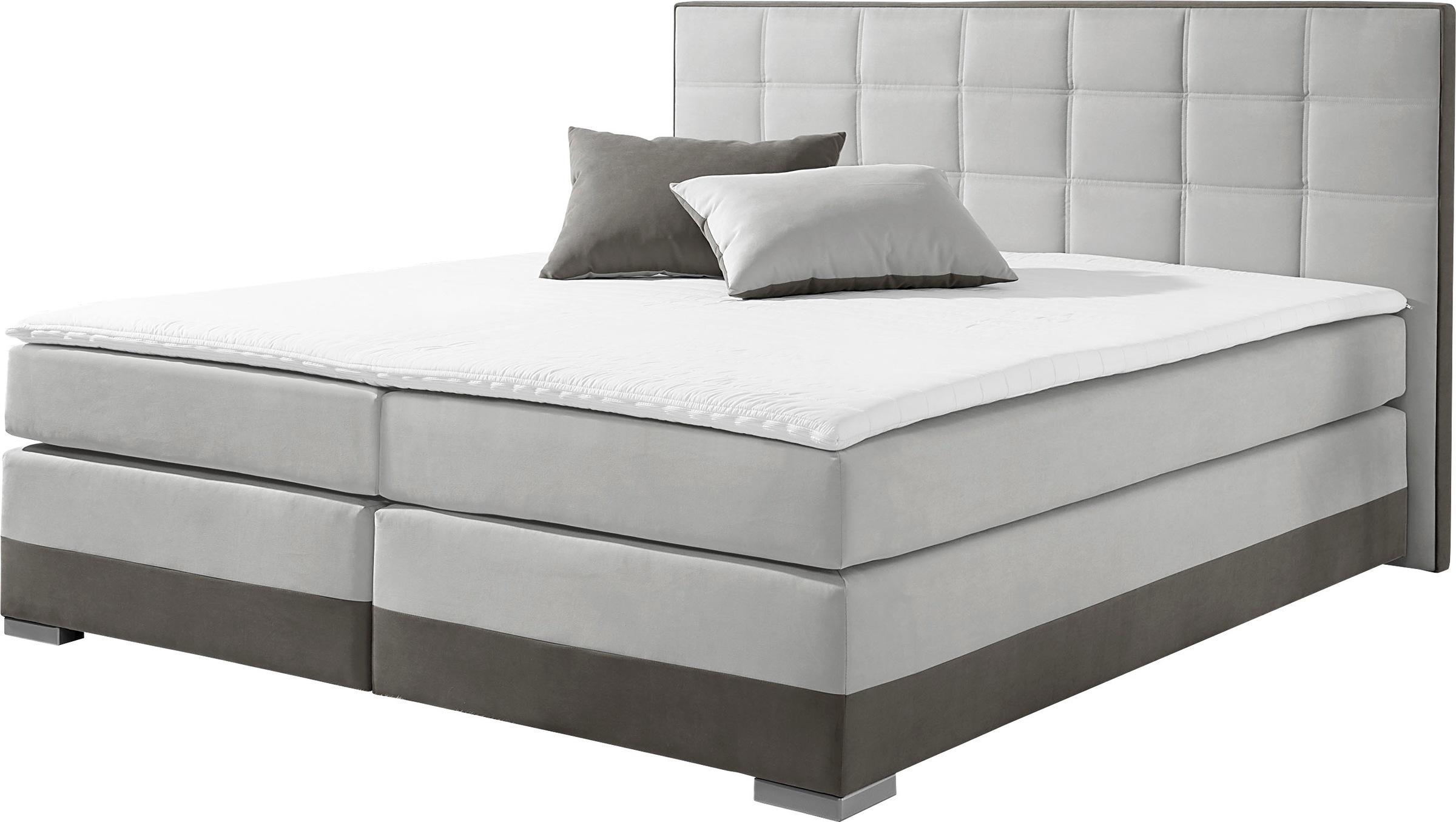 INOSIGN Boxspringbett, inklusive Topper und Wendekissen