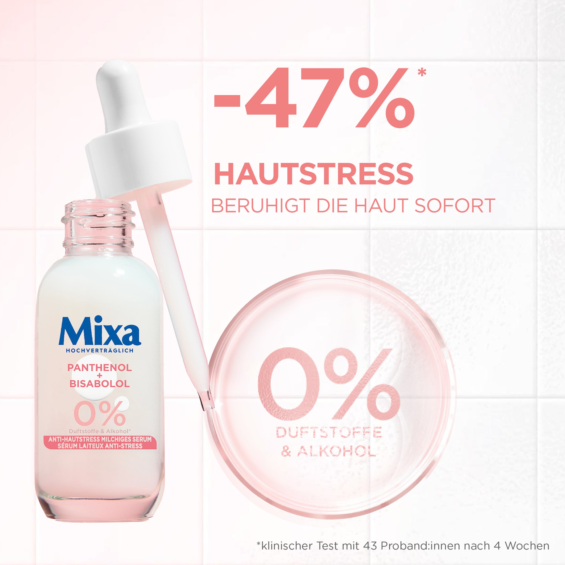 Mixa Gesichtsserum »MIXA ANTI-HAUTSTRESS SERUM« beruhigt sofort, mildert Hautreaktionen