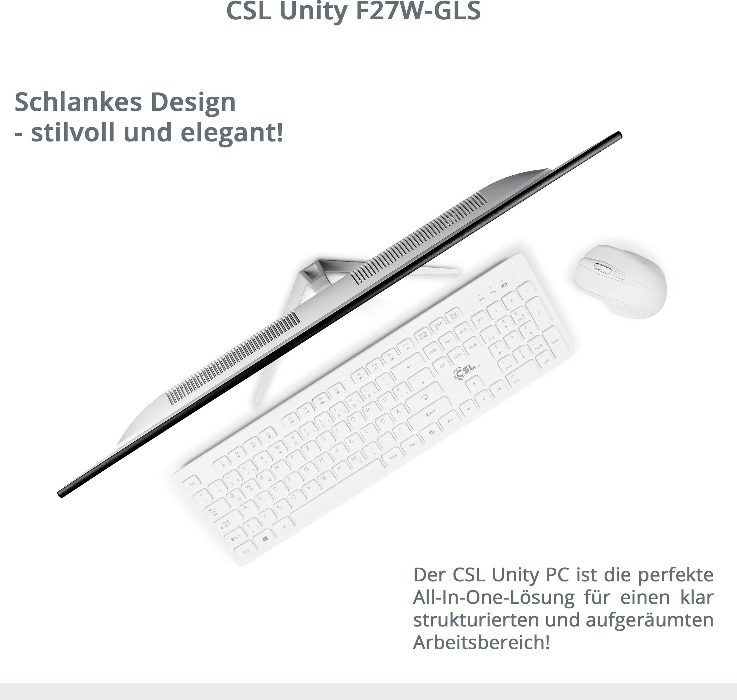 CSL All-in-One PC »Unity F27-GLS mit Windows 10 Home«