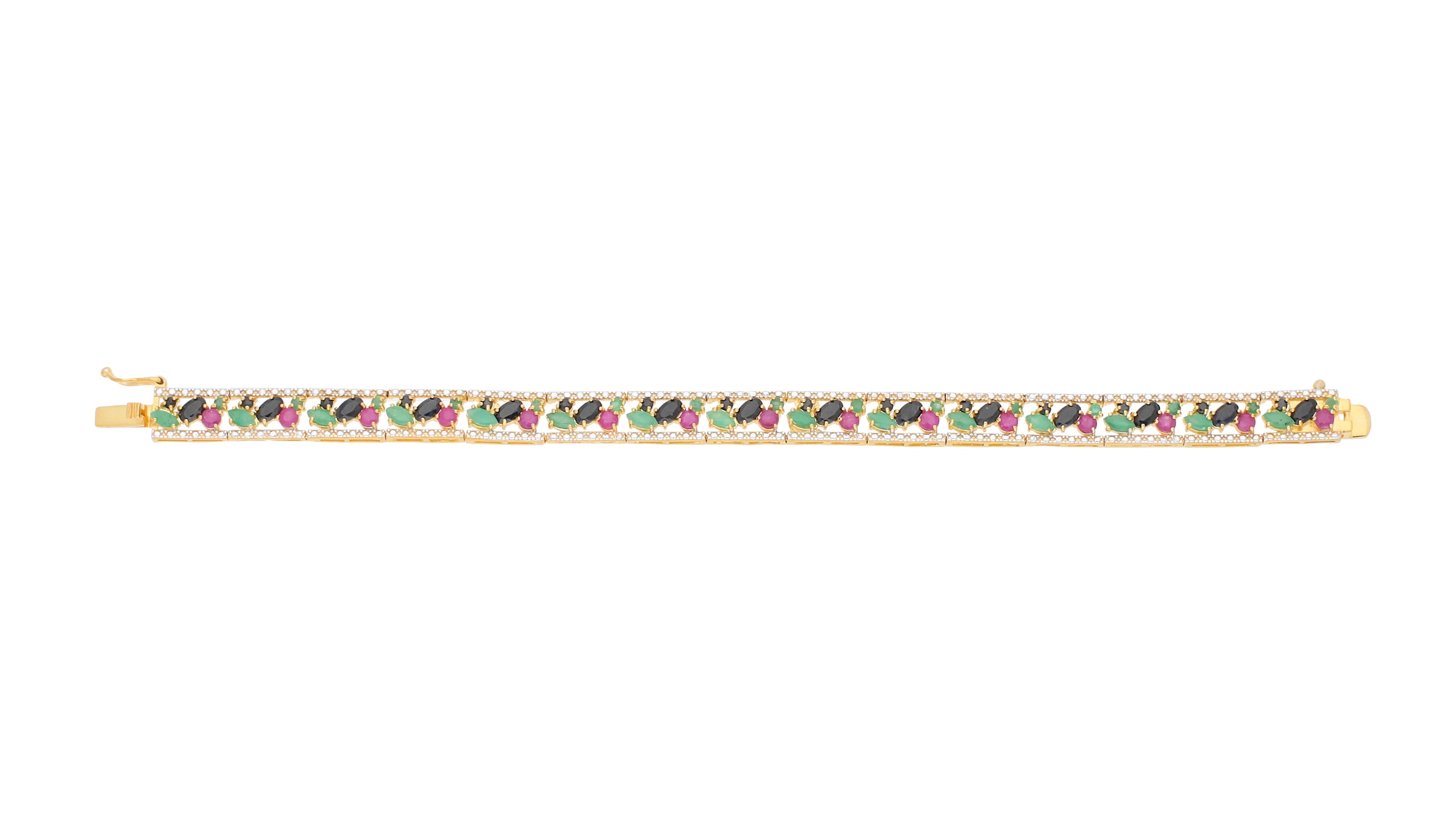 Vivance Armband »Rubin Smaragd Saphir«