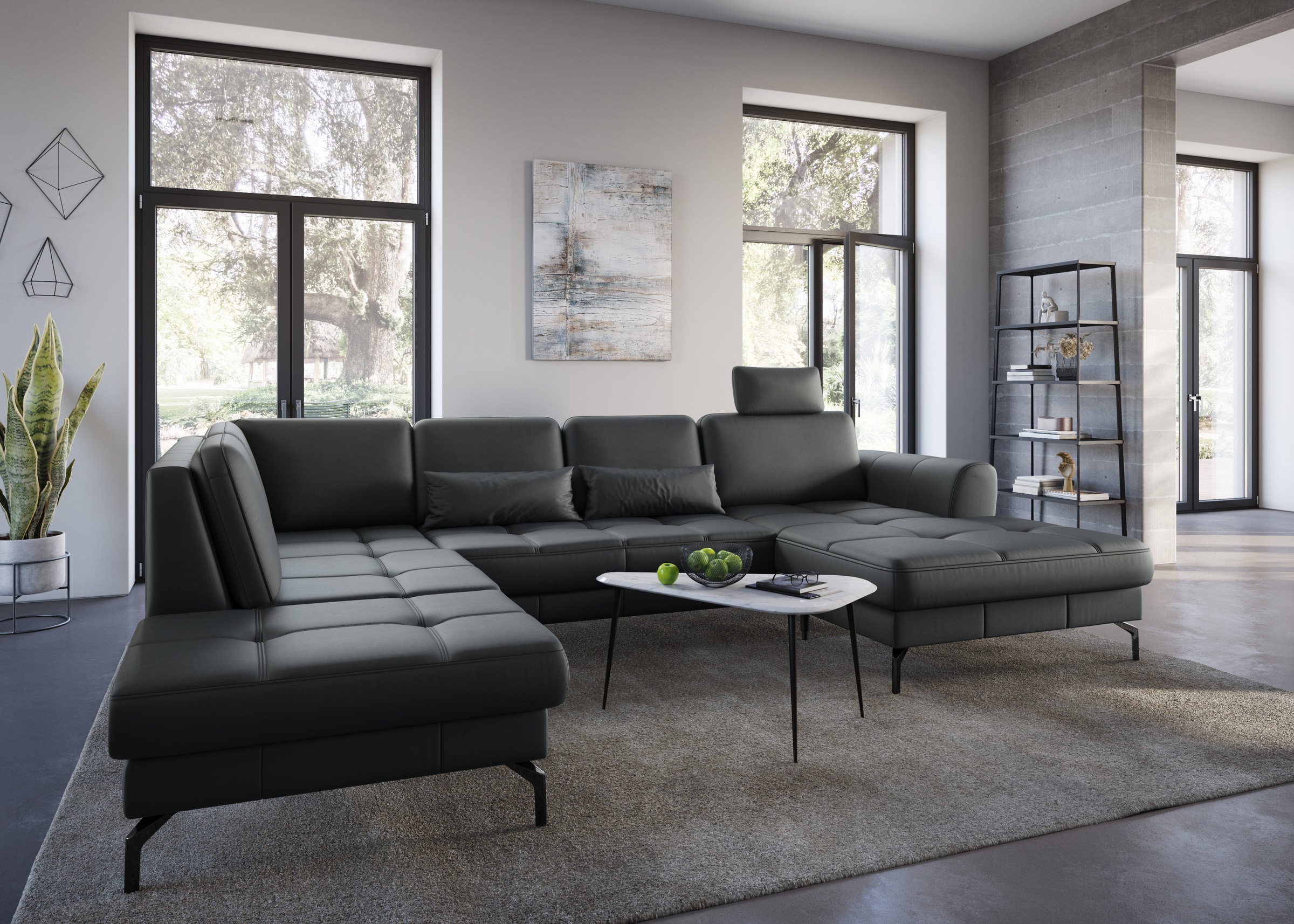 sit&more Wohnlandschaft "Bendigo U-Form", inklusive Sitztiefenverstellung, günstig online kaufen
