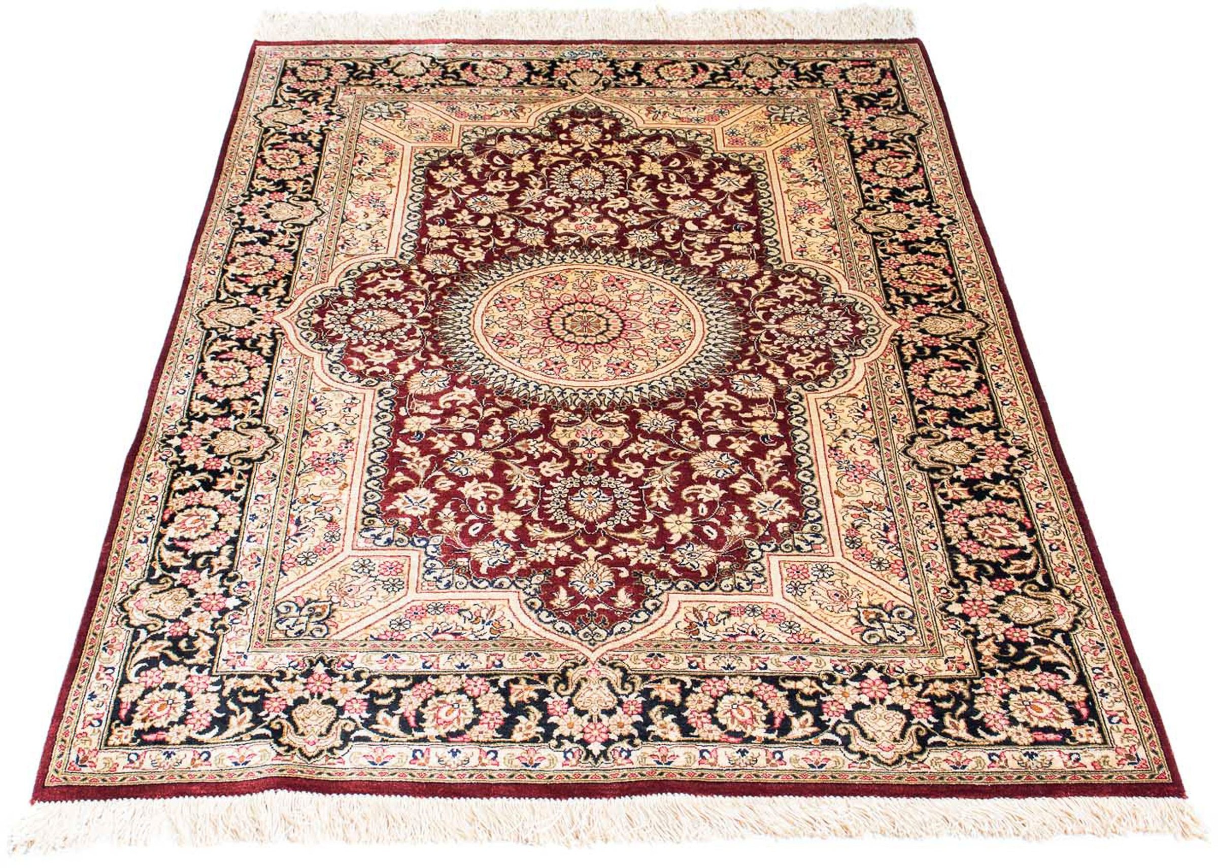 morgenland Orientteppich »Perser - Ghom - 144 x 95 cm - dunkelrot«, rechtec günstig online kaufen