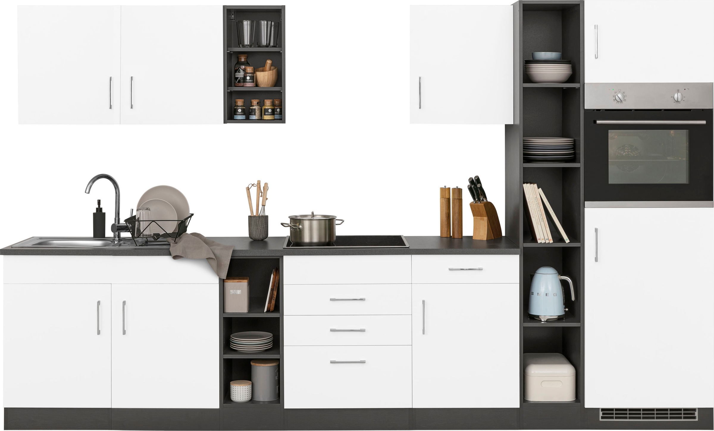 KOCHSTATION Küchenzeile »KS-Paris«, ohne E-Geräte, Breite 330 cm günstig online kaufen