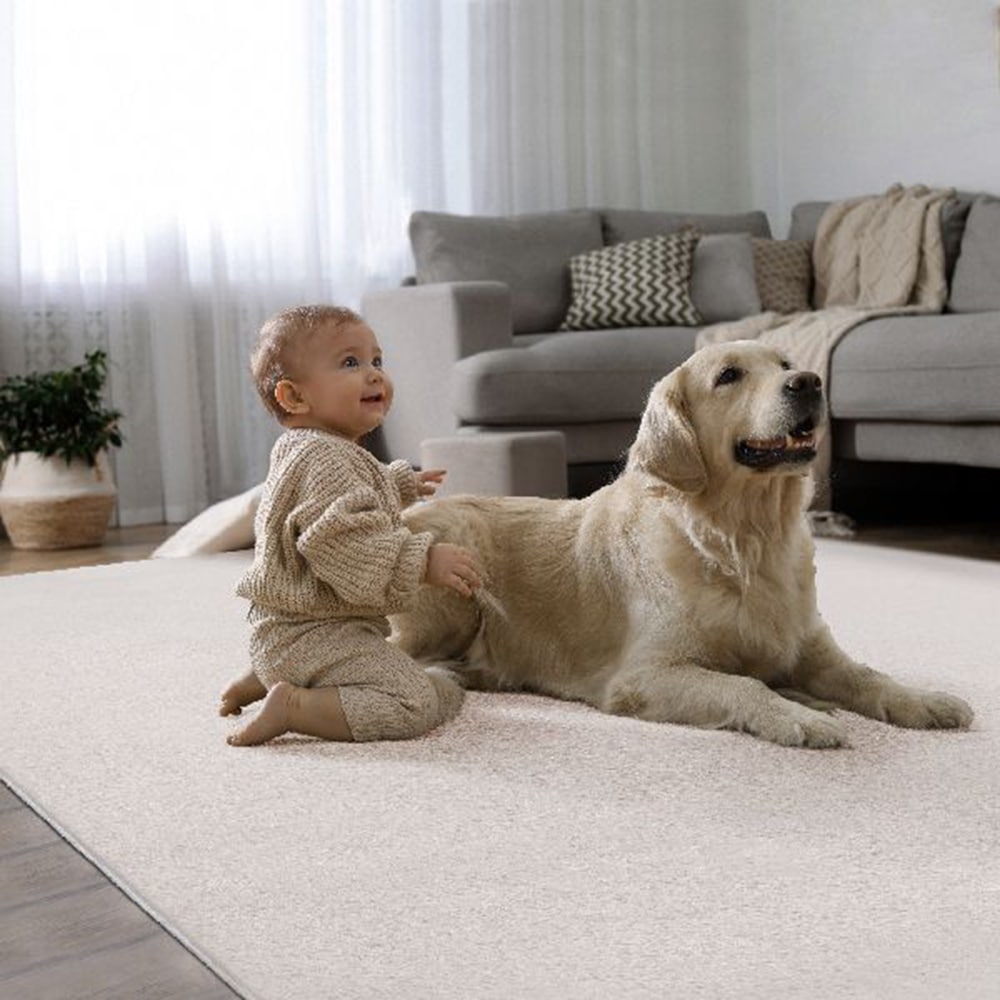 the carpet Teppich »Cosy«, rund, 11 mm Höhe, Wohnzimmer Teppich Fell-Optik waschbar elegant