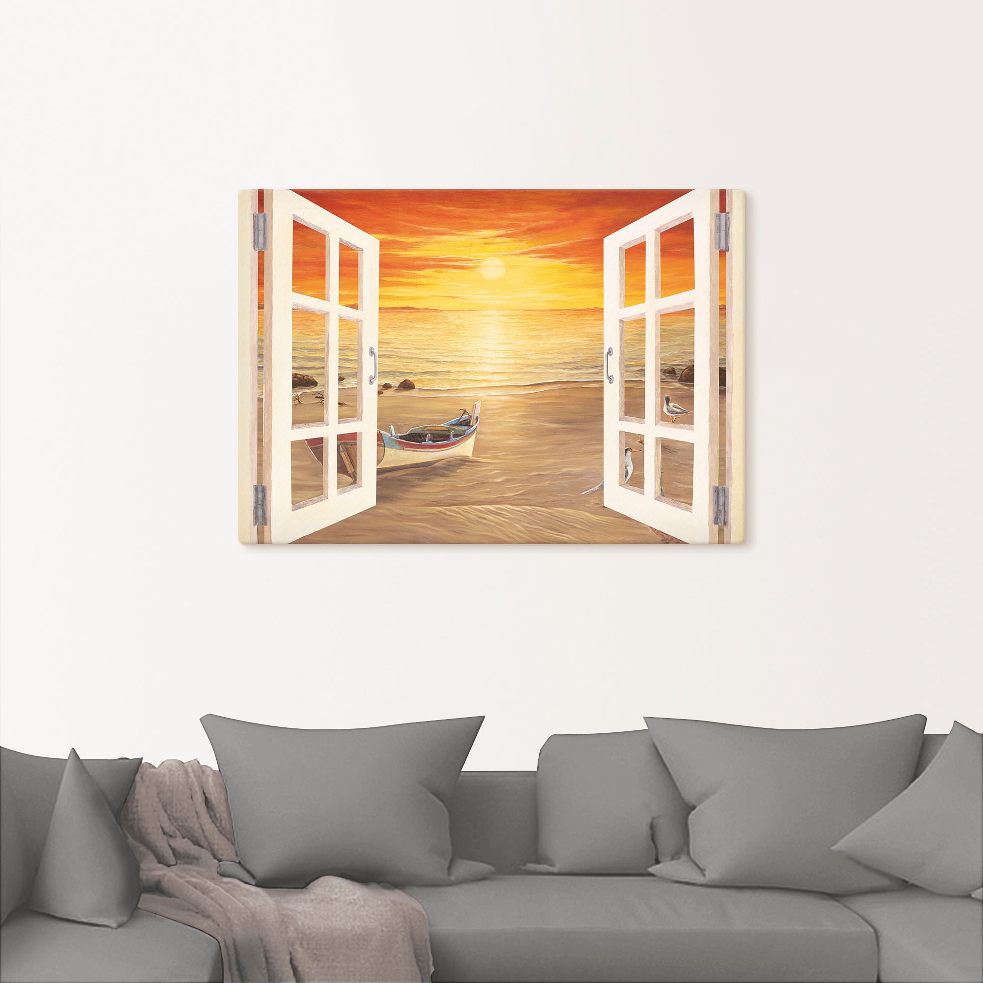 Artland Wandbild »Möwen«, Meer Bilder, (1 St.), als Alubild, Leinwandbild, günstig online kaufen