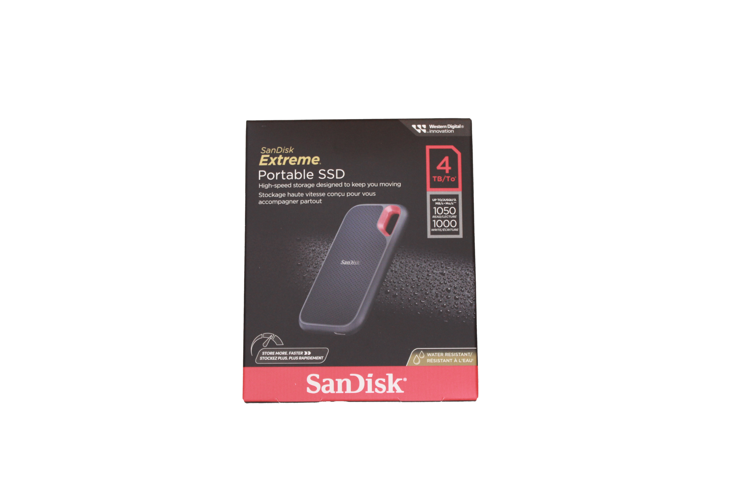 Sandisk externe SSD »Extreme Portable SSD 1TB 1050MB/s mit Case«, Anschluss USB 3.2 Gen-2