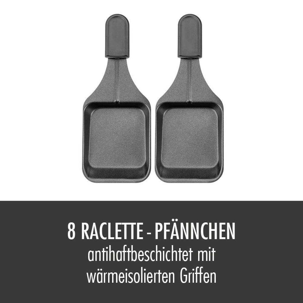 Gastroback Raclette und Fondue-Set »42567 Family and Friends«, 8 St. Raclettepfännchen, 1200 W