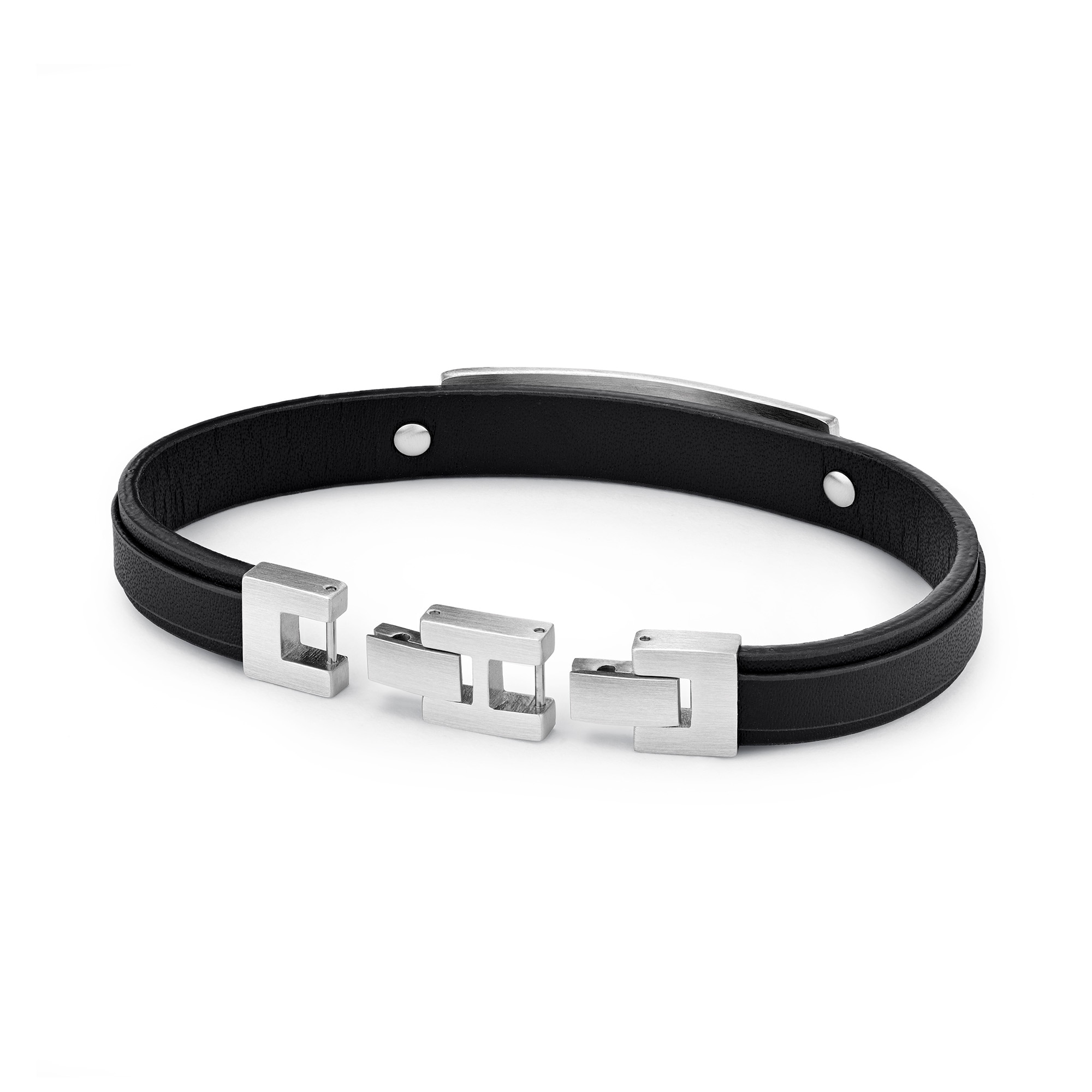 FYNCH-HATTON Lederarmband »Schmuck Geschenk Armband Leather meets Metal«