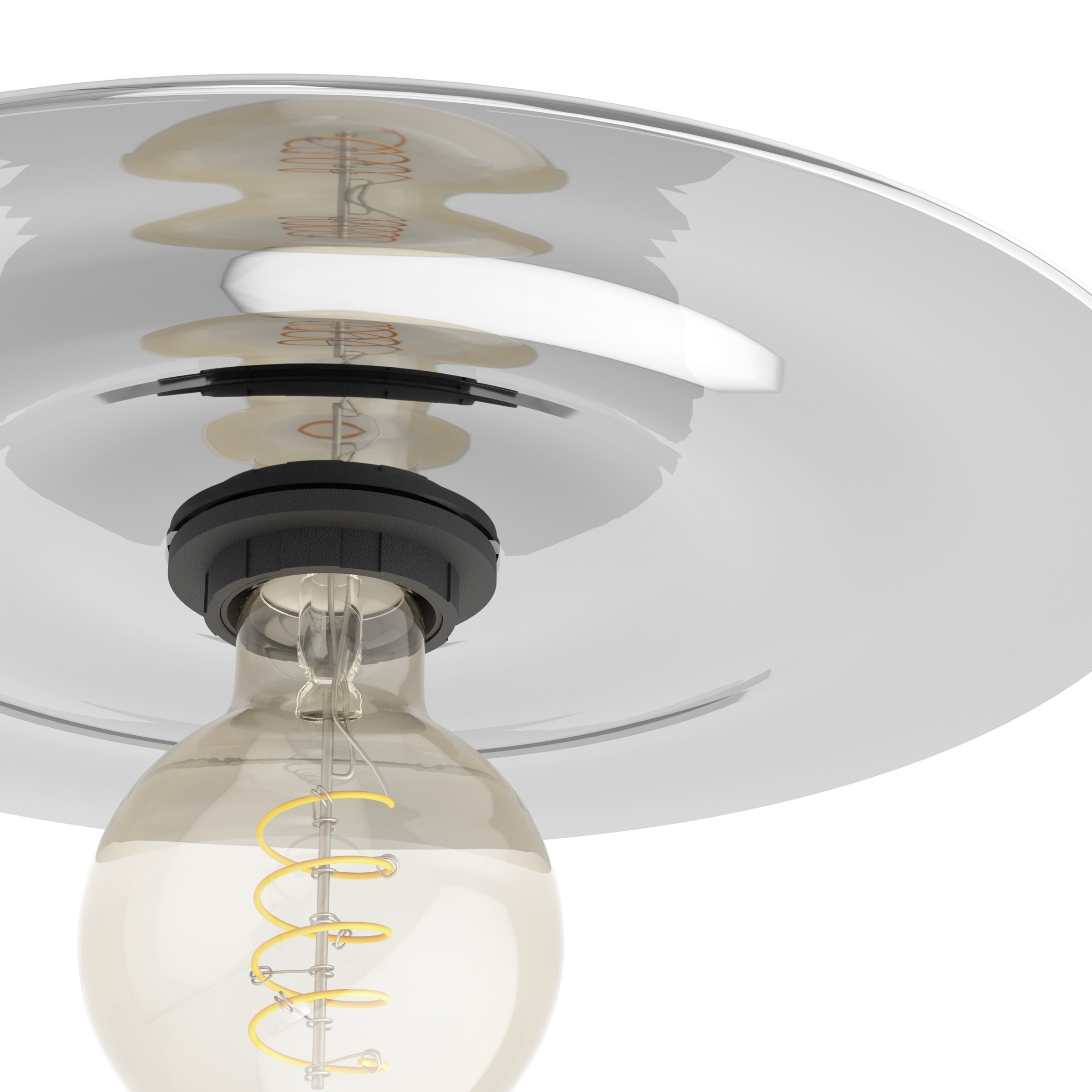 EGLO LED Deckenleuchte »LINTMILL Wand- / Deckenlampe - Stahl - E27 - 1X40W - IP20« E27 1 Stk. Wohzimmerlampe, Esszimmerlampe, Flur, Schlafzimmer, H7,5 x Ø30 cm