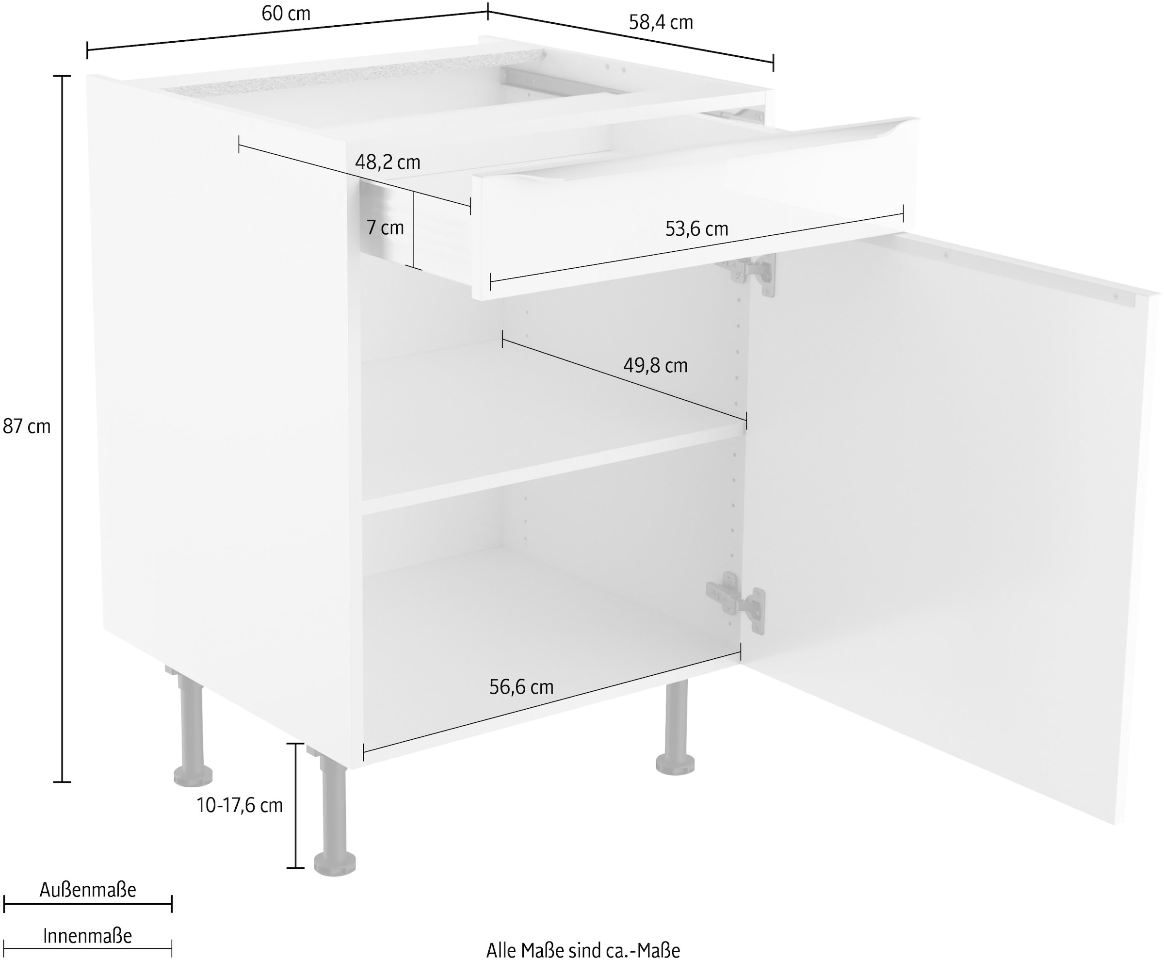 KOCHSTATION Unterschrank »KS-Aken«