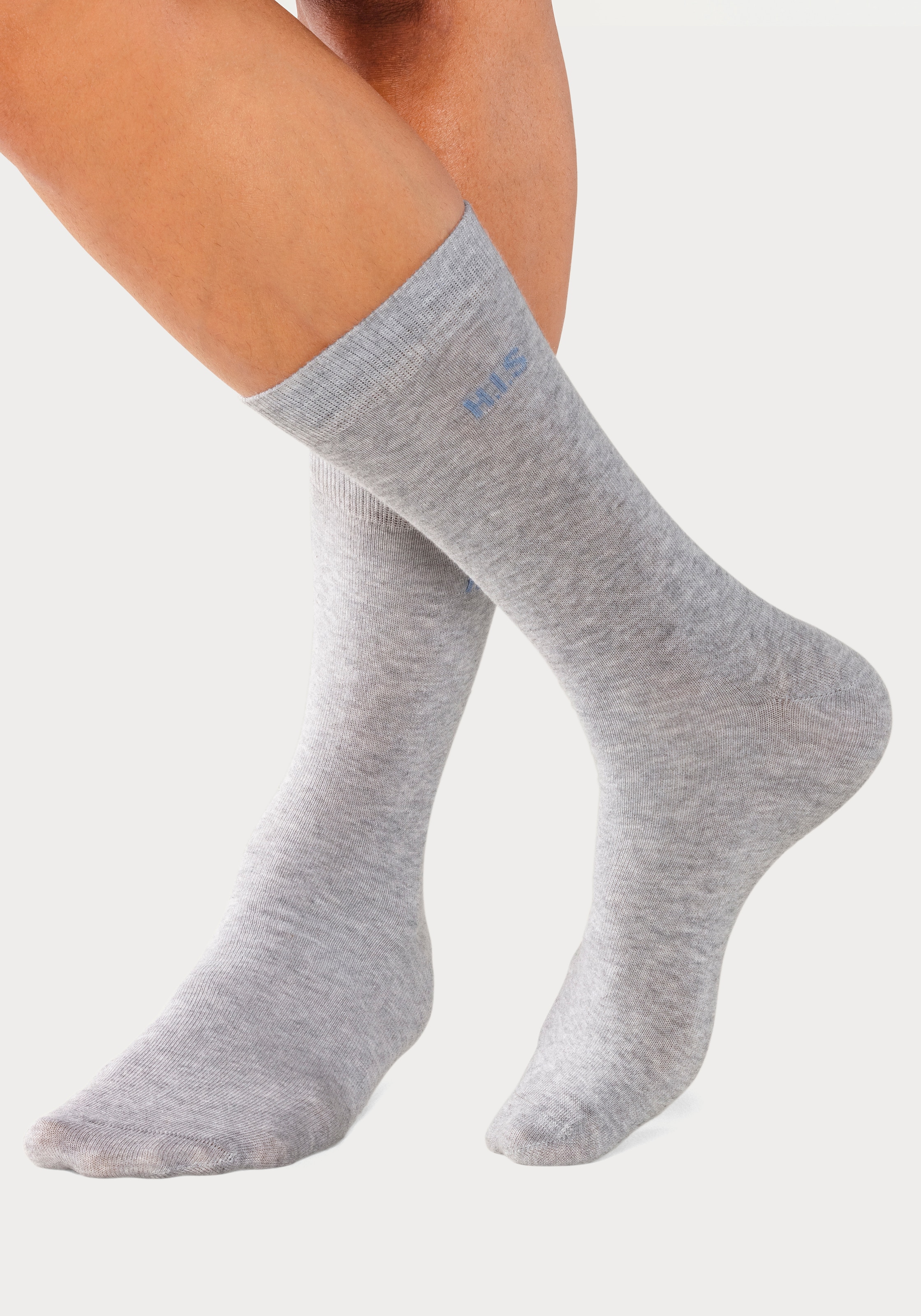 H.I.S Socken, (10 Paar), mit farbigem im Innenbund kaufen Online-Shop
