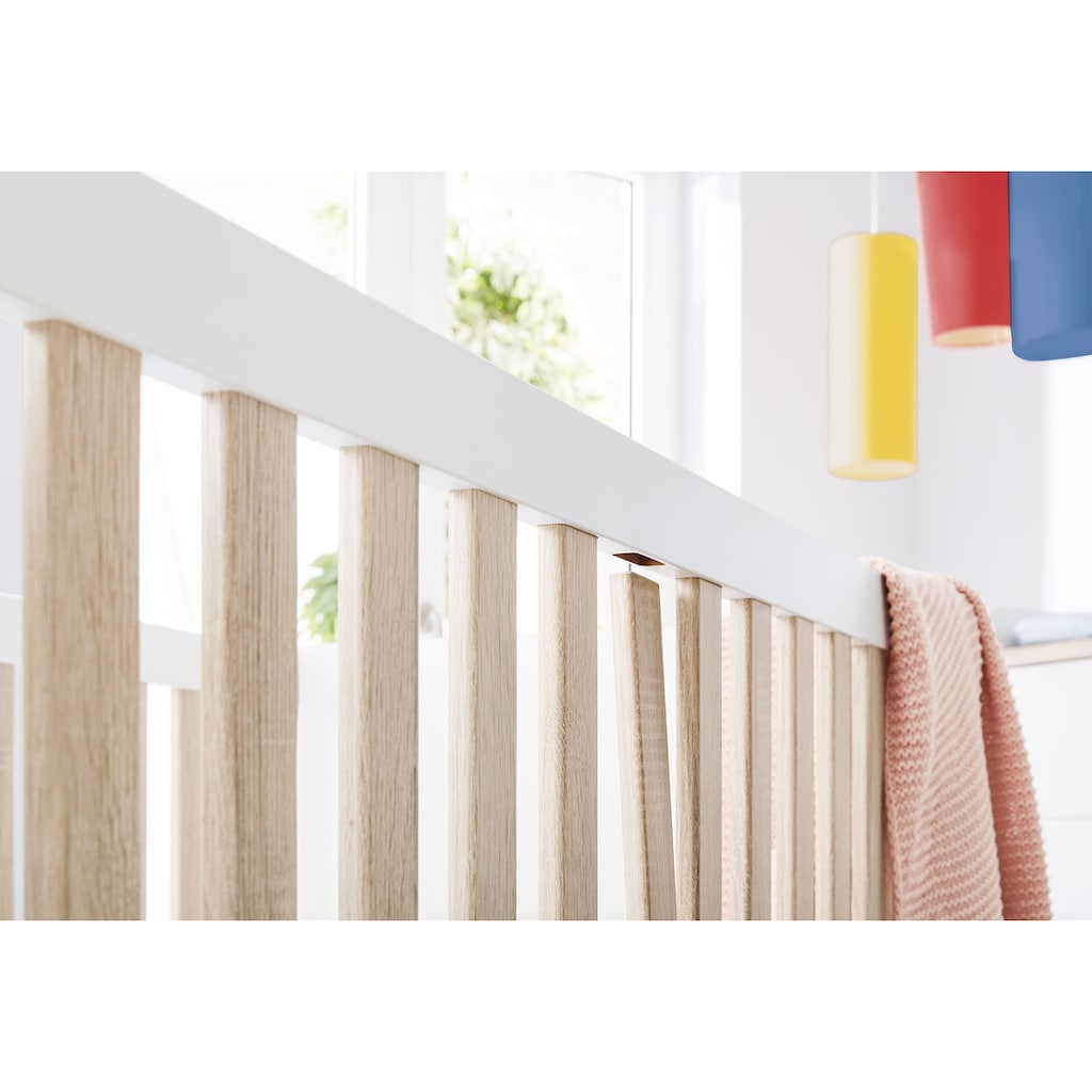 Pinolino® Babyzimmer-Komplettset »Lumi«, (Set, 3 St., Kinderbett, Schrank, Wickelkommode)