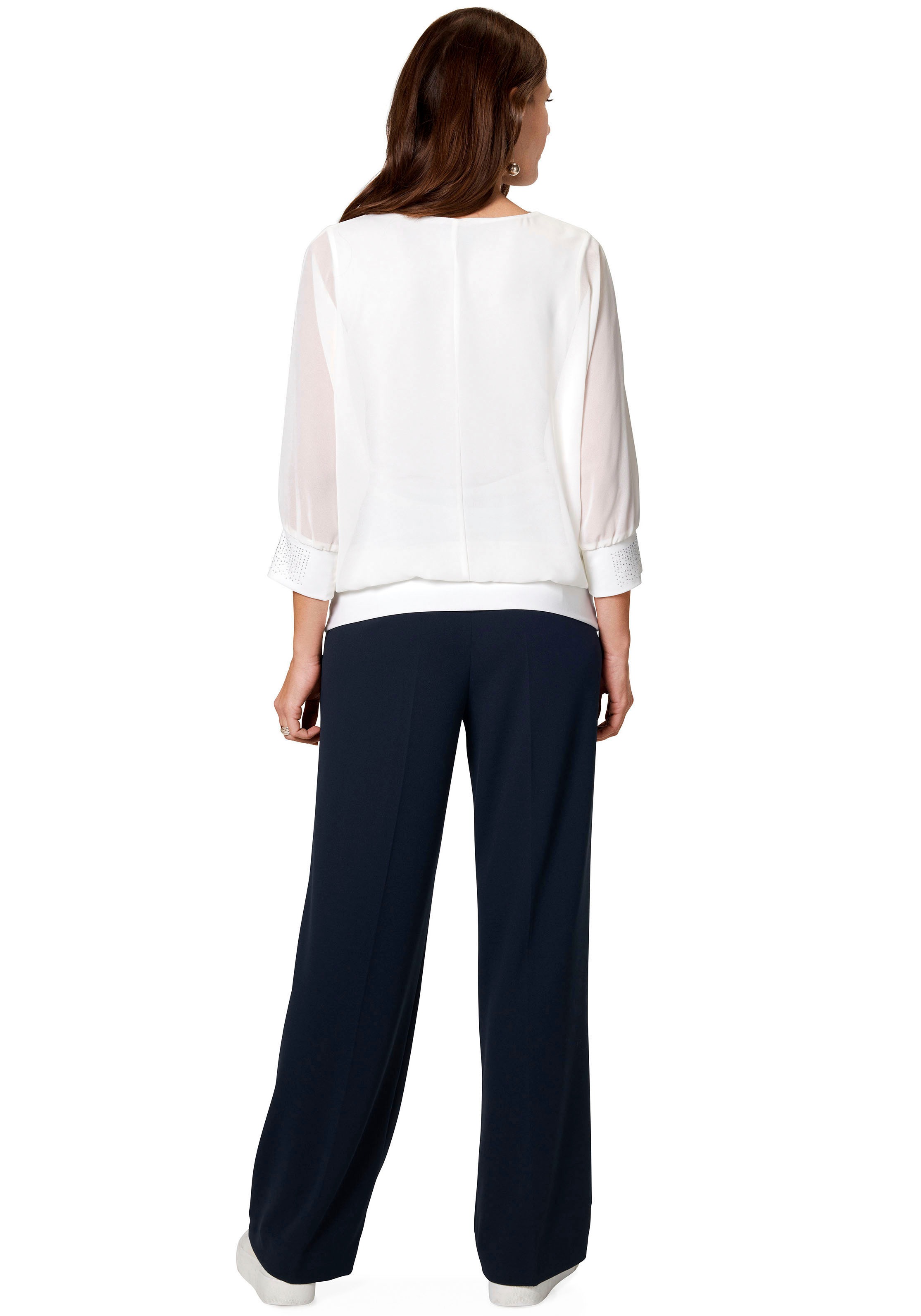 HERMANN LANGE Collection Langarmshirt »Hermann Select!«, 3/4-Arm, mit Glitzersteinen auf dem Bündchen