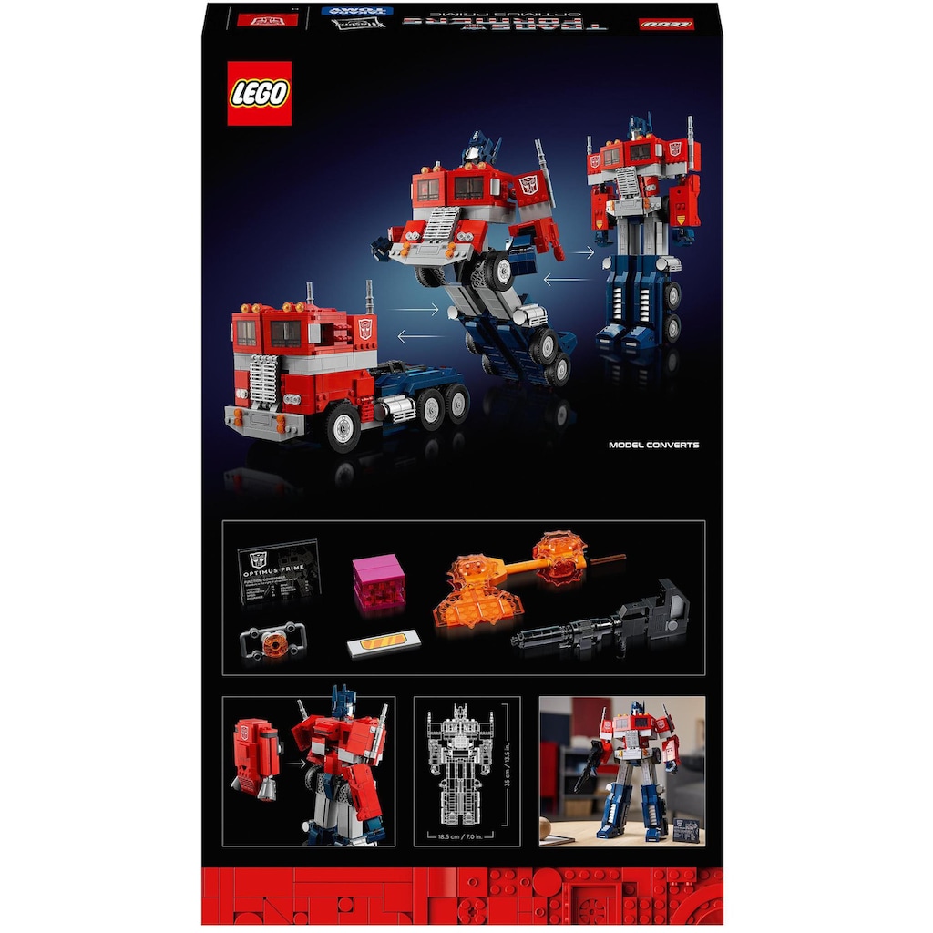 LEGO® Konstruktionsspielsteine »Optimus Prime (10302), LEGO® Icons«, (1508 St.)